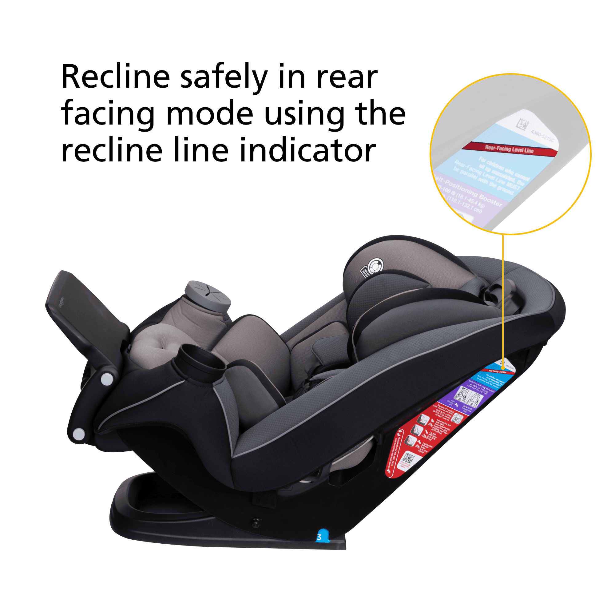 Safety 1st Grow and Go Extend 'n Ride Convertible Car Seat, Periwinkle, Infant & Toddler, Unisex - Image 4