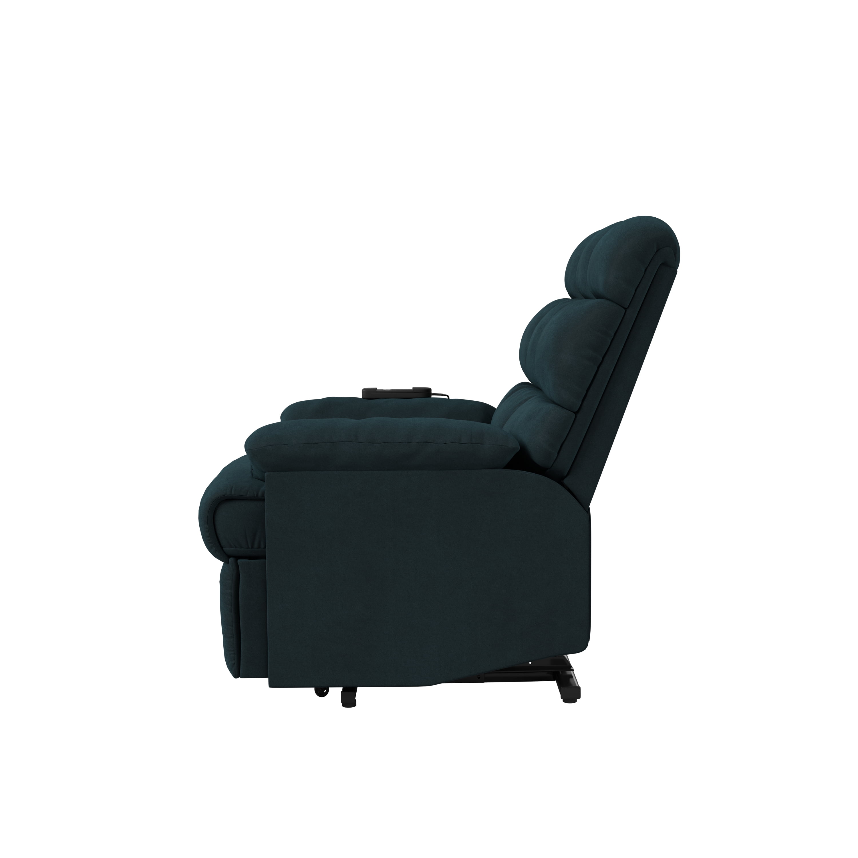 Homesvale Petite-sized Power Lift and Recliner Chair, Blue Microfiber, Great for Elderly, Living Room - Image 7