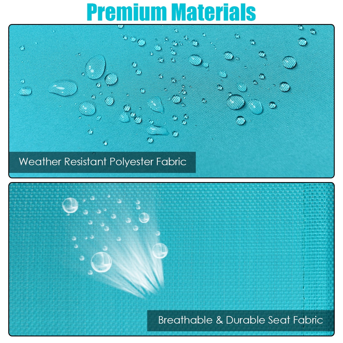 Costway 3 Person Patio Swing Canopy Yard Furniture - Image 9