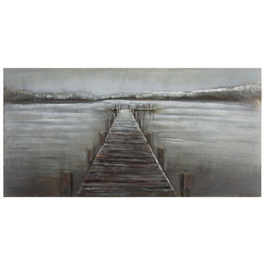 Empire Art Direct PMO-140127-4824 Primo Mixed Media Hand Painted Iron Wall Sculpture - Pier - Image 8