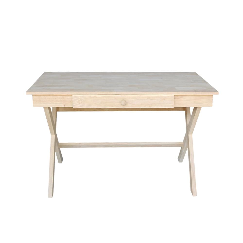 International Concepts Cross Leg Desk Unfinished - Image 6