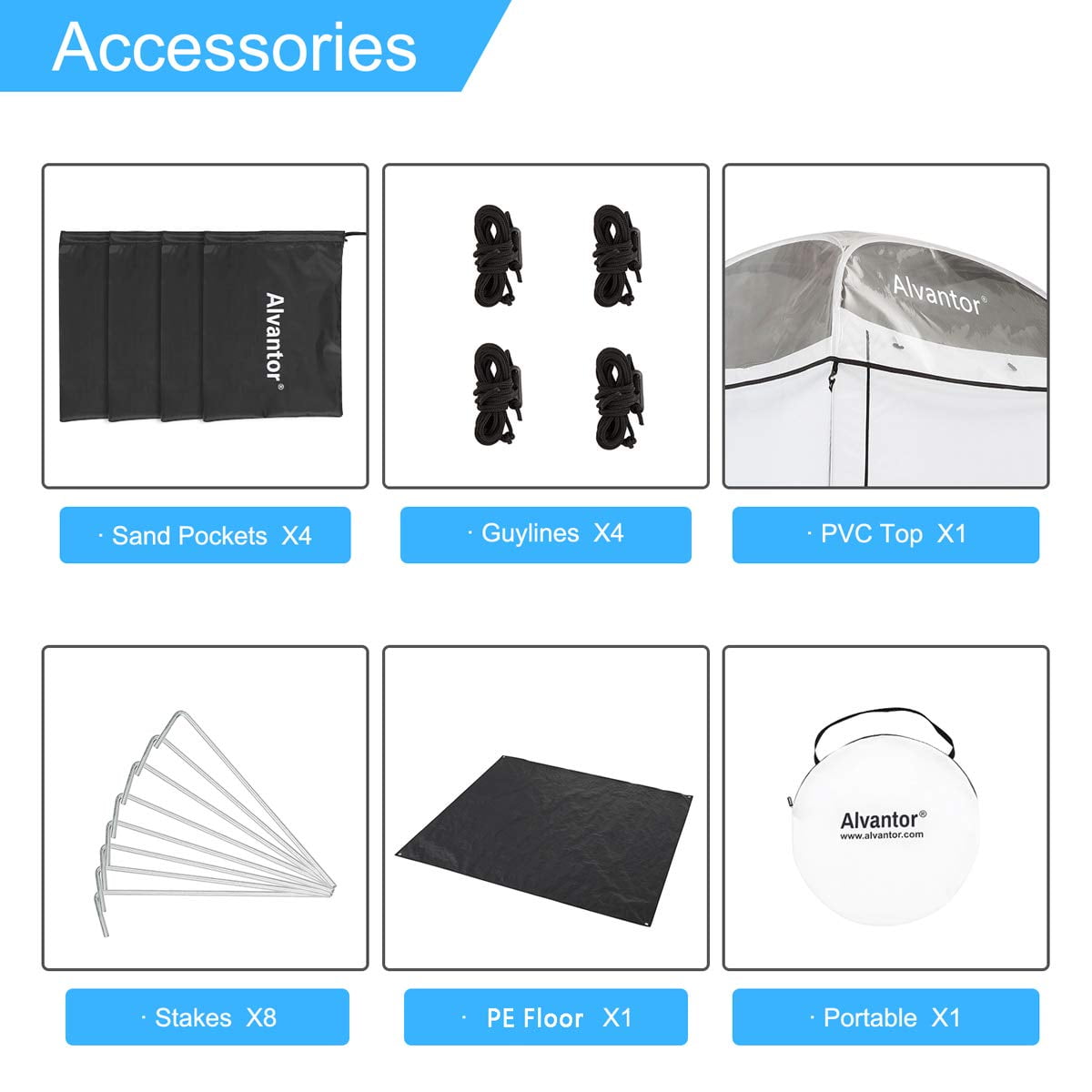 Alvantor Pop Up Shower Tent Privacy Changing Room Teflon Camping Toilet - Image 6