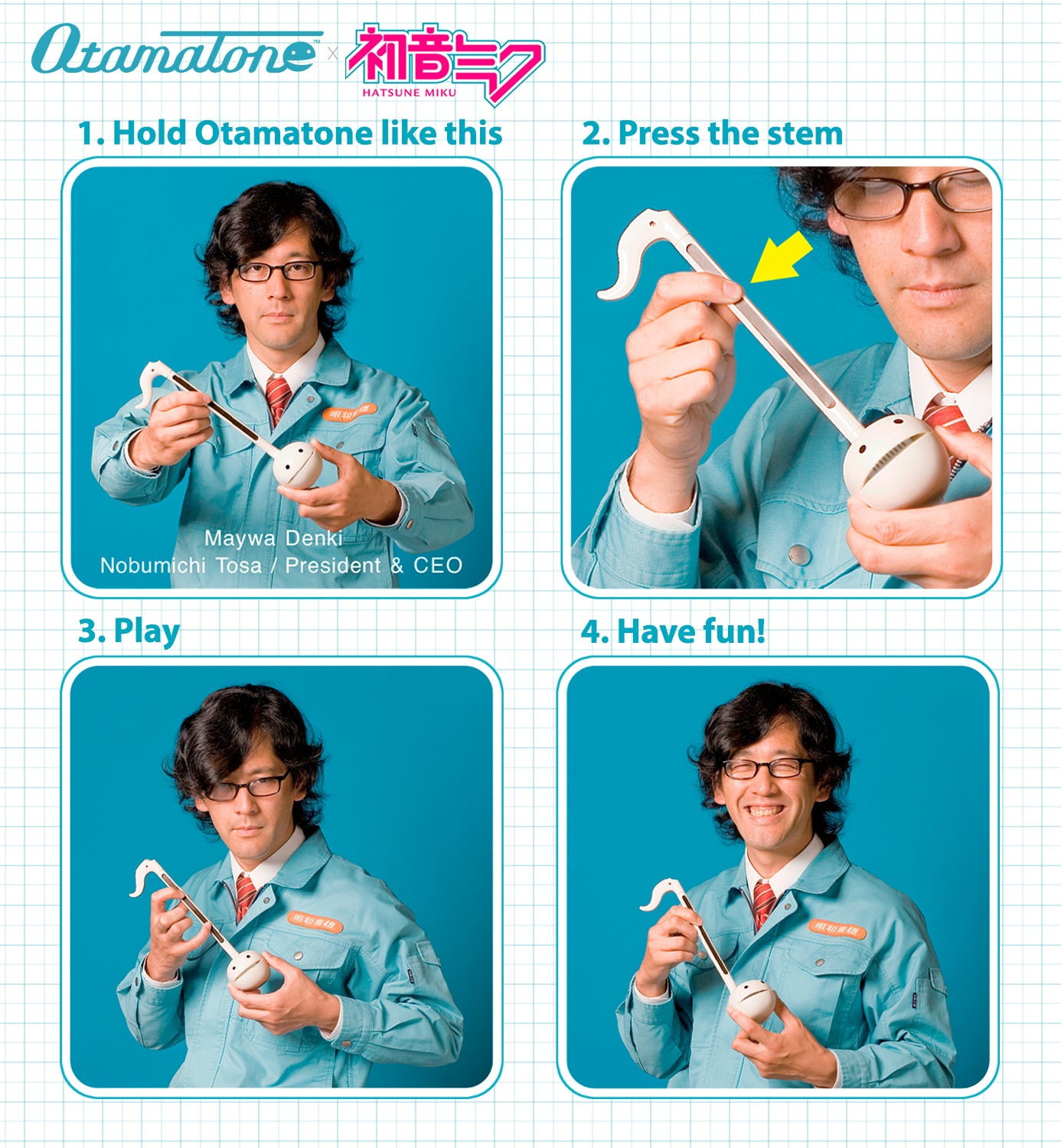 Otamatone Electronic Musical Toy Instrument for Children Unisex Adults - Hatsune Miku - Image 5