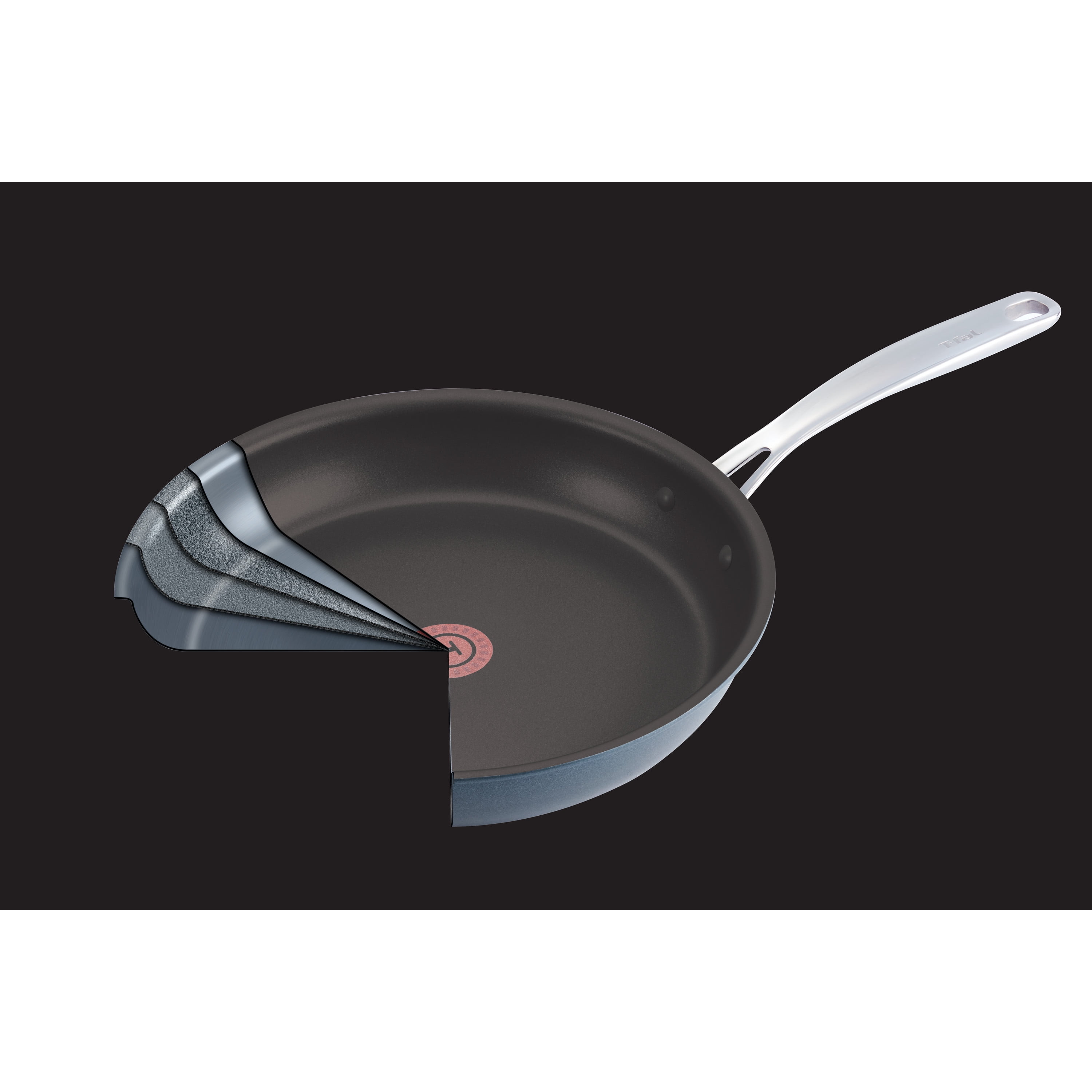 T-fal Expert Pro Platinum Non-Stick 12" Frypan, Black - Image 3