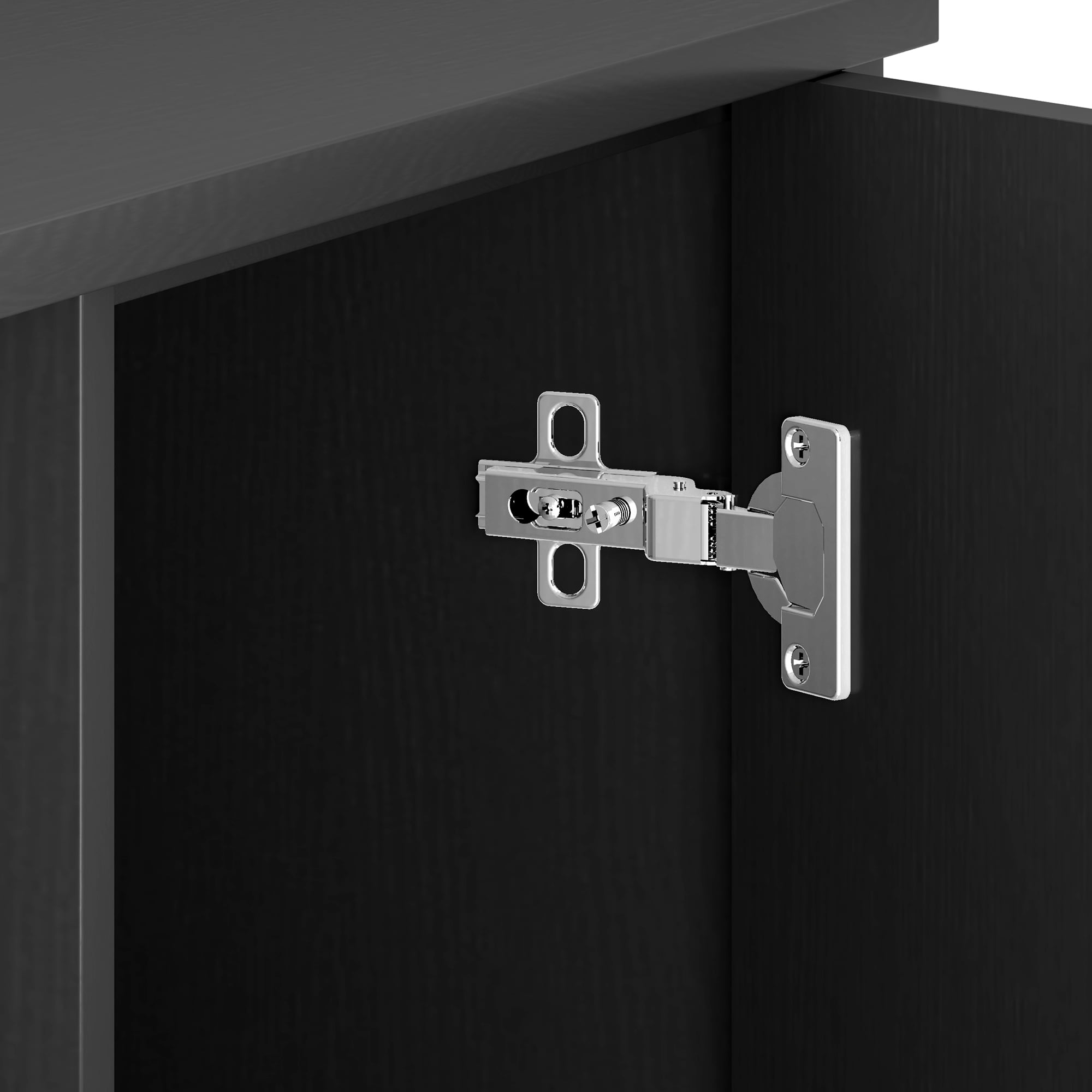 Uforic 120 gal Fish Tank Stand w Shelf and Cabinet, 1100 lbs Capacity, Power Outlets, Metal, Black - Image 5