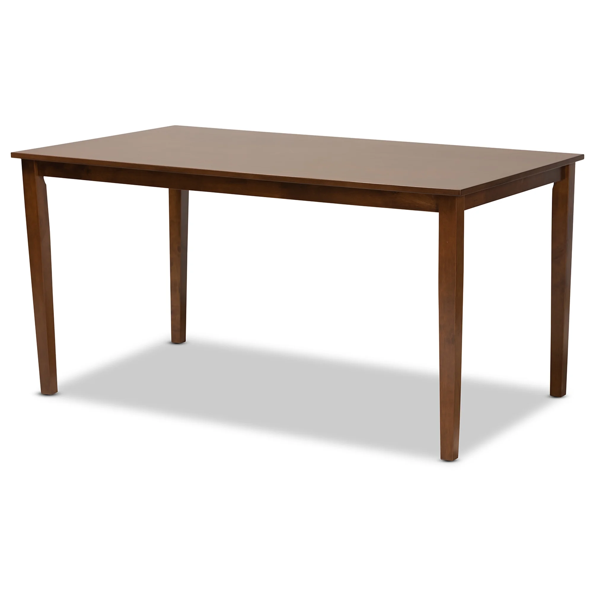 Baxton Studio Gustavo Modern Dining Set, Walnut - Image 9