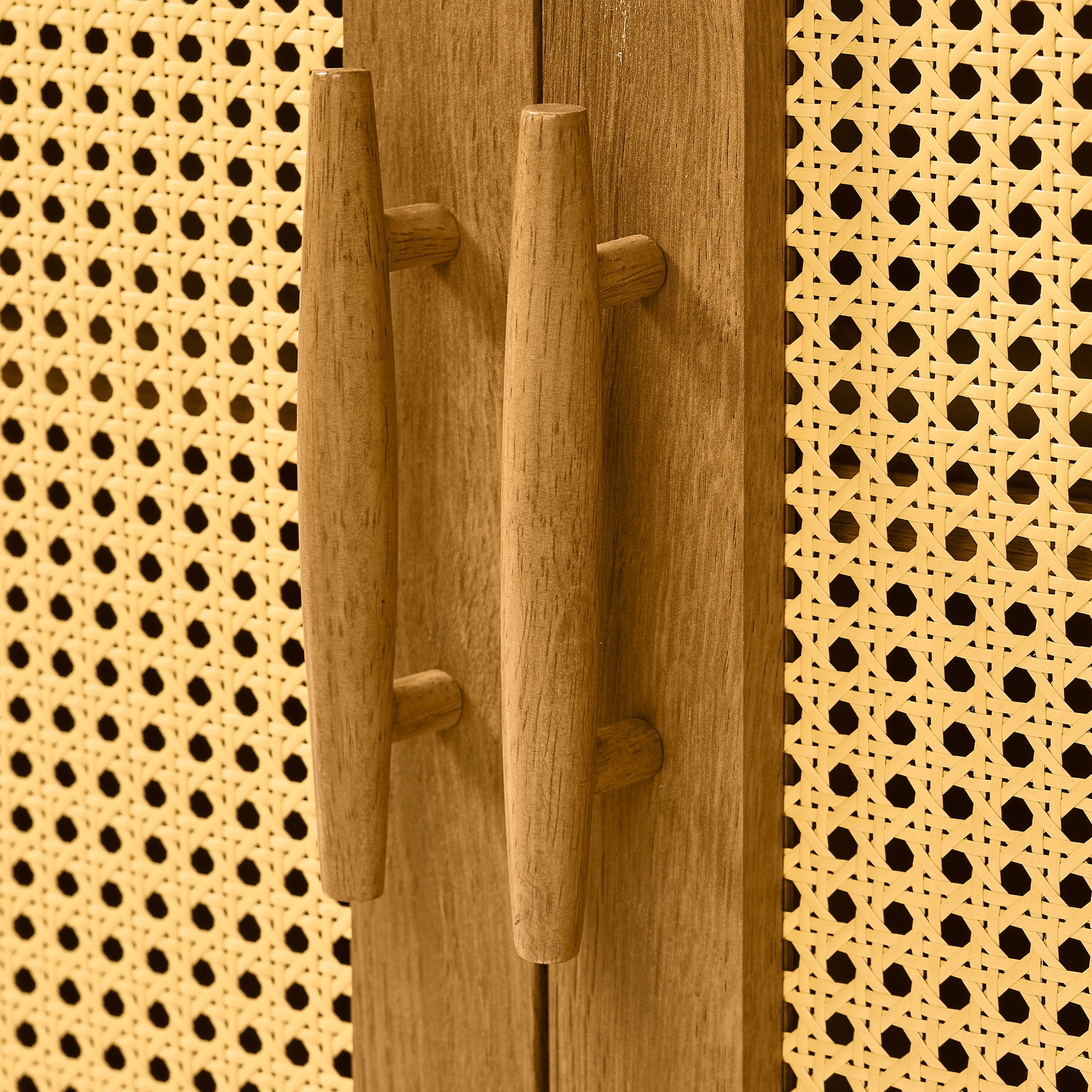 Better Homes & Gardens Springwood Bookcase with Doors, Light Honey Finish - Image 8