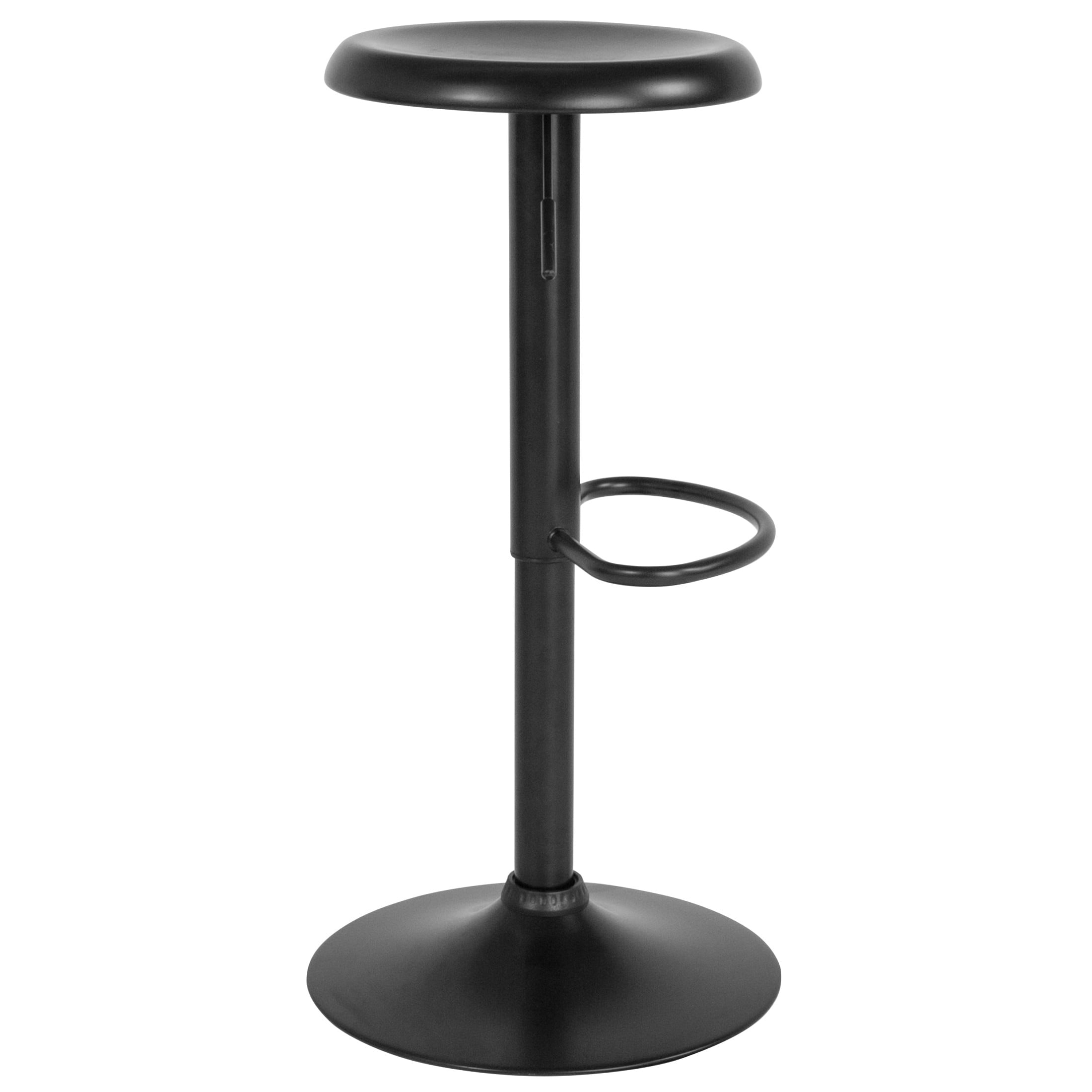 Flash Furniture Madrid Retro Adjustable Barstool, Black - Image 3