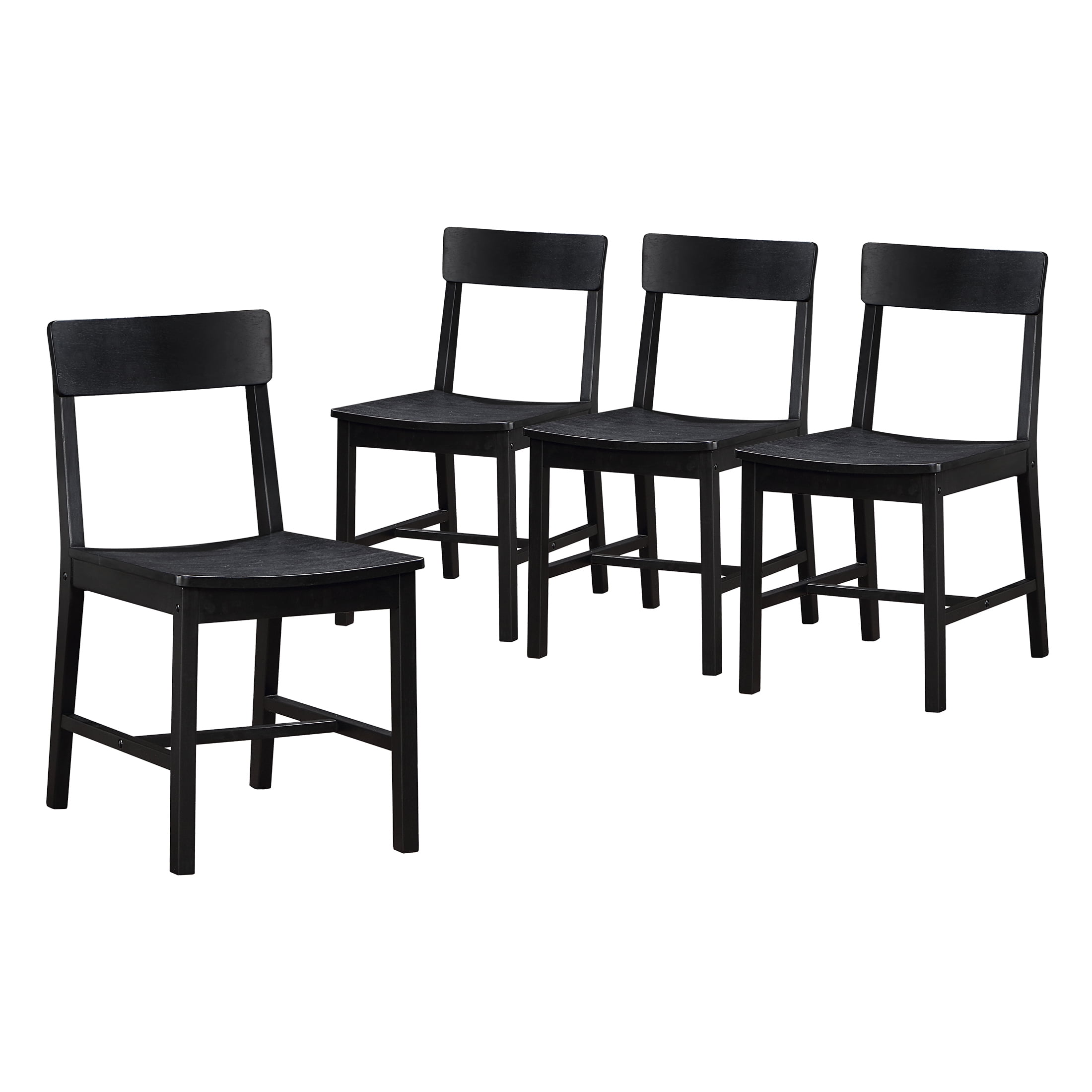 Mainstays Wood Dining Chair 4 Pack, Black Color, Wood Seat Pad, Include 4 Chairs for Indoor - Image 11