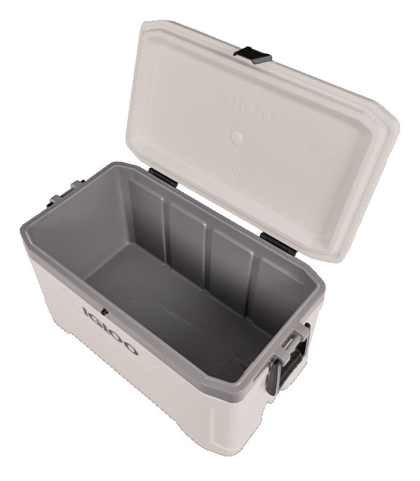 Igloo 70 QT Latitude Marine Ultra Cooler, White and Moonscape Gray - Image 9