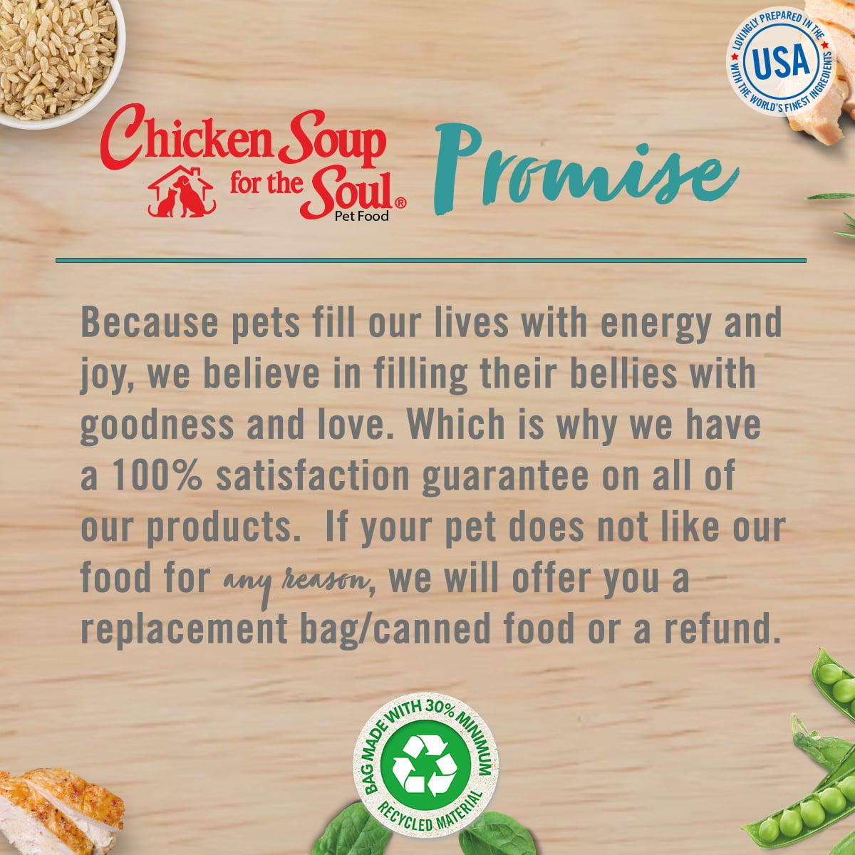 Chicken Soup for the Soul Kitten Dry Cat Food - Chicken, Brown Rice, & Pea Recipe Cat 13.5lb - Image 3