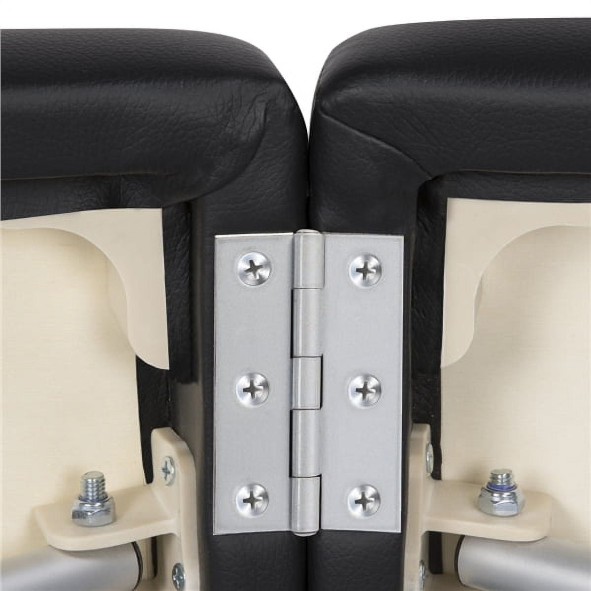 Renwick Professional 3 Fold Adjustable Massage Bed with Backrest,Black - Image 9