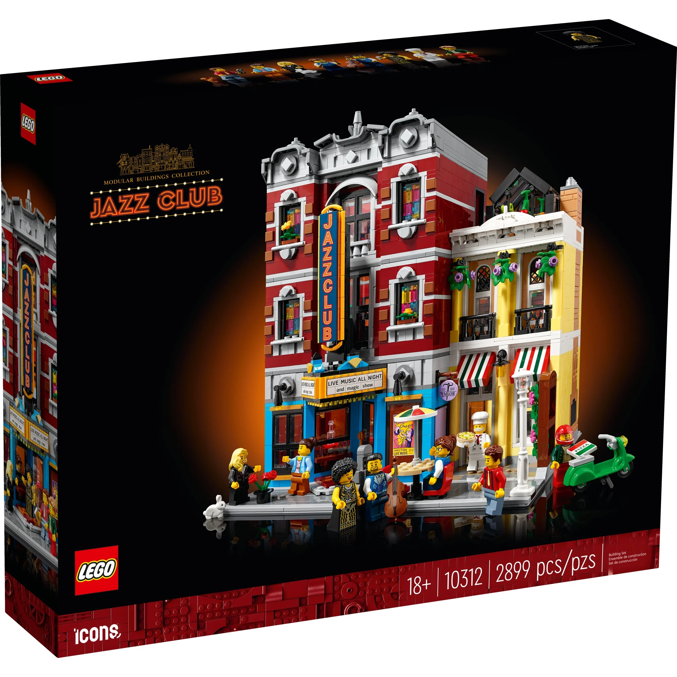 LEGO Icons Jazz Club Building Blocks for Adults - Office or Book Shelf Decor for Men & Women, Ages 18+ Years - Gifts for Birthdays - 10312 - Image 2