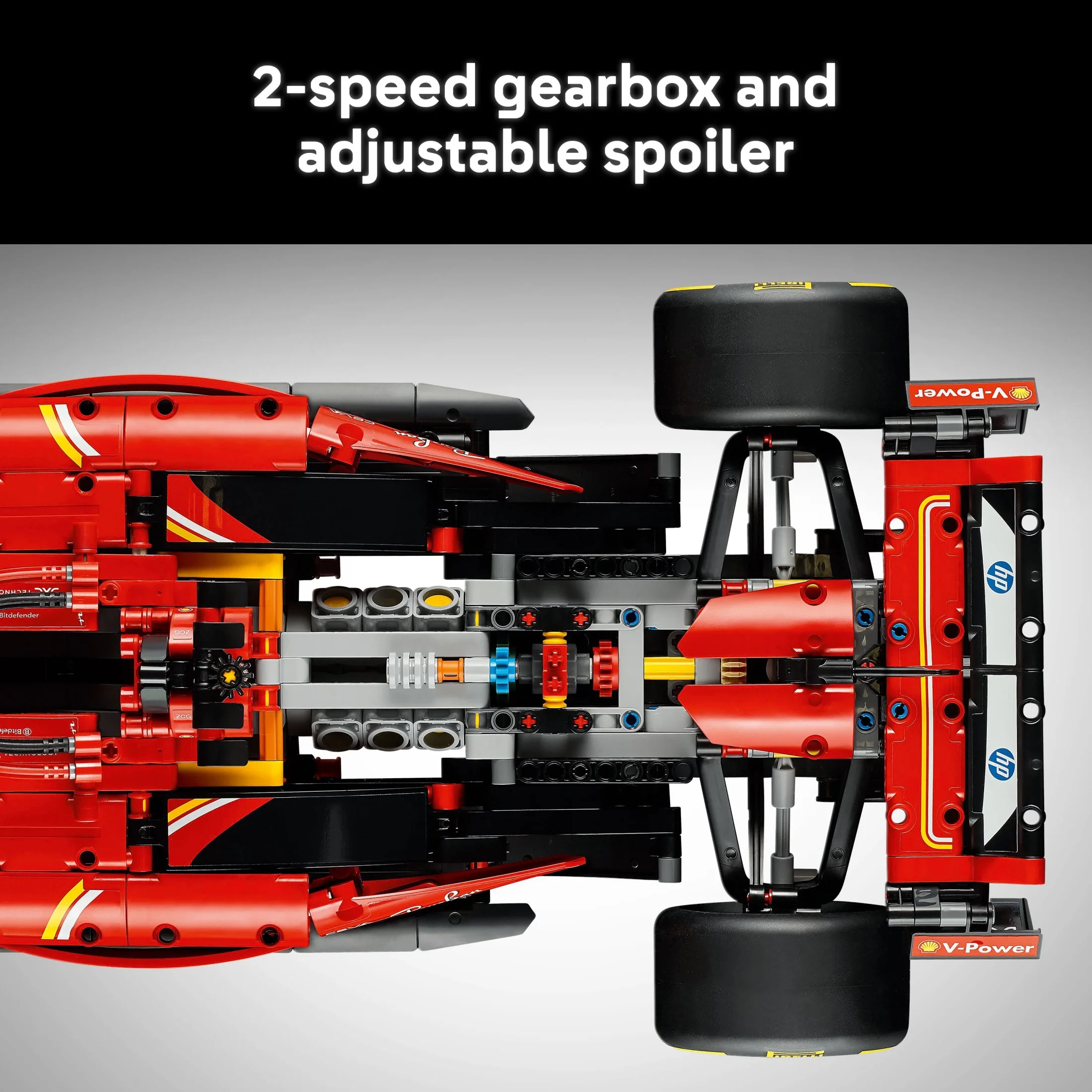 LEGO Technic Ferrari SF-24 F1 Model Car Kit - Building Set for Adults, Ages 18+ With Realistic Features - Ferrari F1 DIY Craft for Display - Gift Idea for F1 Fans - 42207 - Image 6