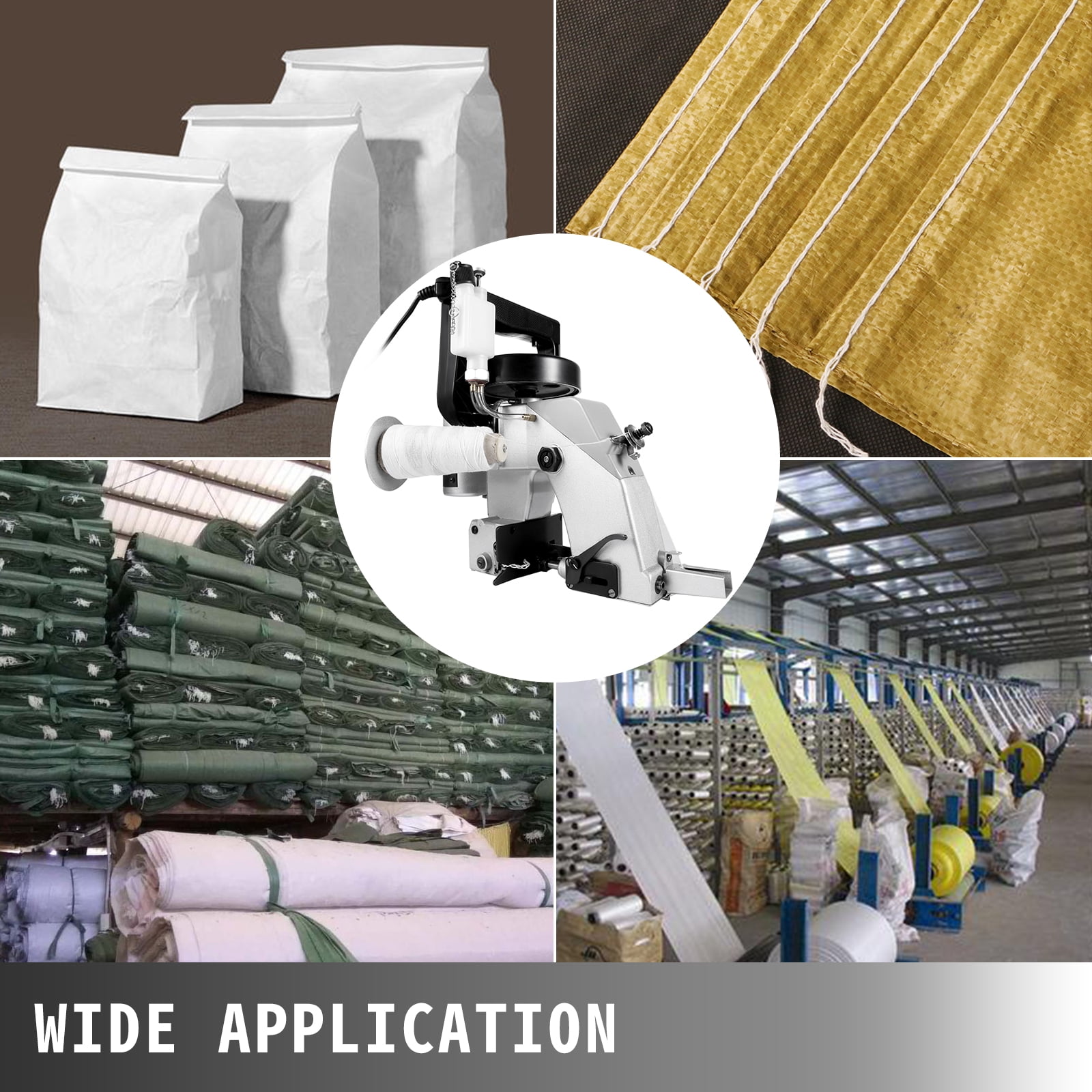 VEVOR Bag Closer Machine 110V Portable Electric Sewing Machine 90W Excellent Endurable Level Seaming Machine for Woven Snakeskin Bag Sack - Image 7