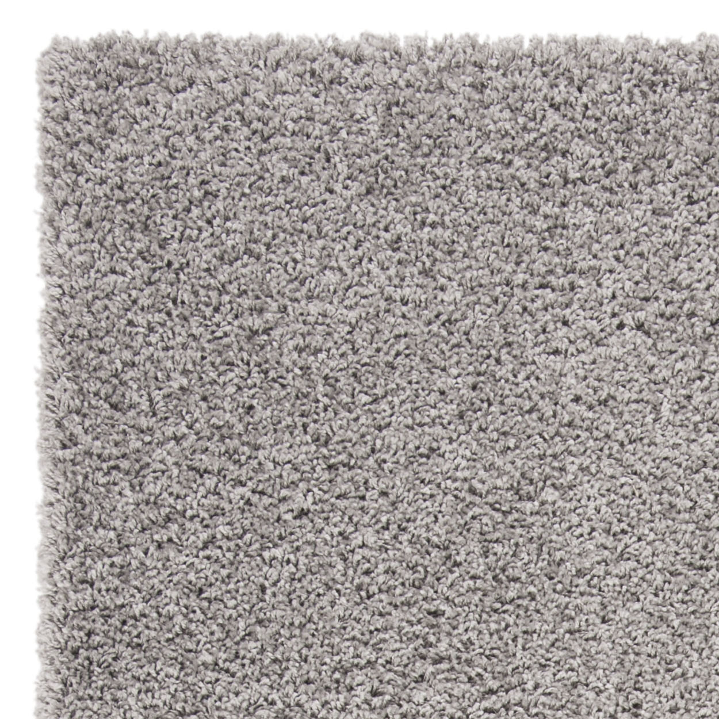SAFAVIEH Primo Mason Solid Plush Shag Area Rug, Light Grey, 5'3" x 7'6" - Image 6