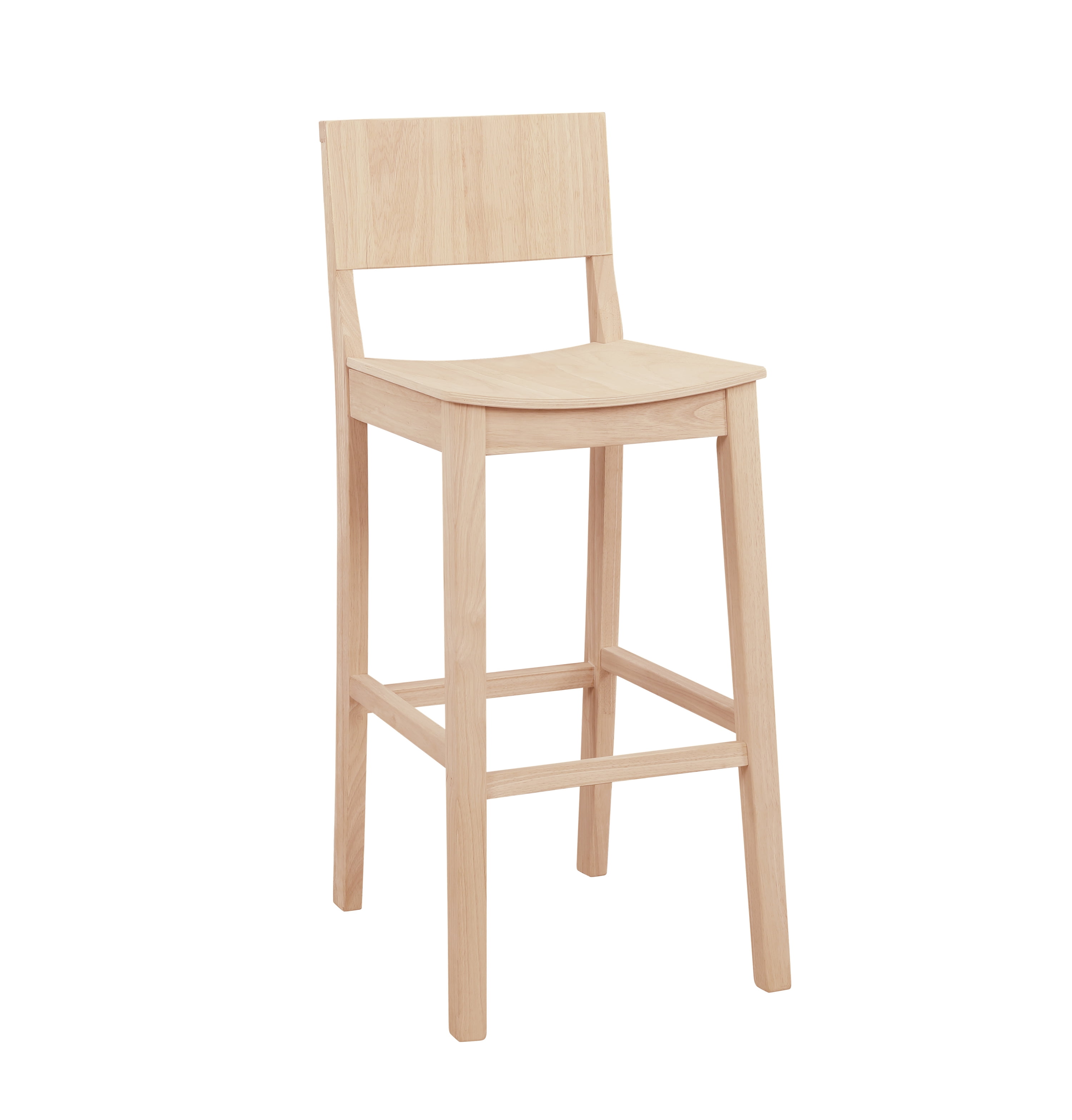 Linon Darcy 30" Indoor Wood Bar Stool, Set of 2, Unfinished - Image 10