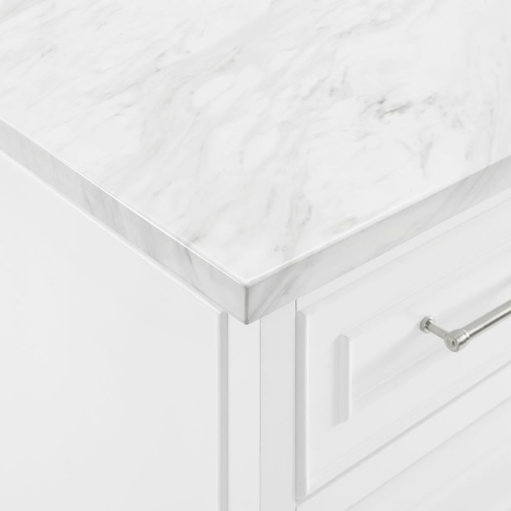 Crosley Furniture Cutler Faux Marble Top Kitchen Island - Image 16