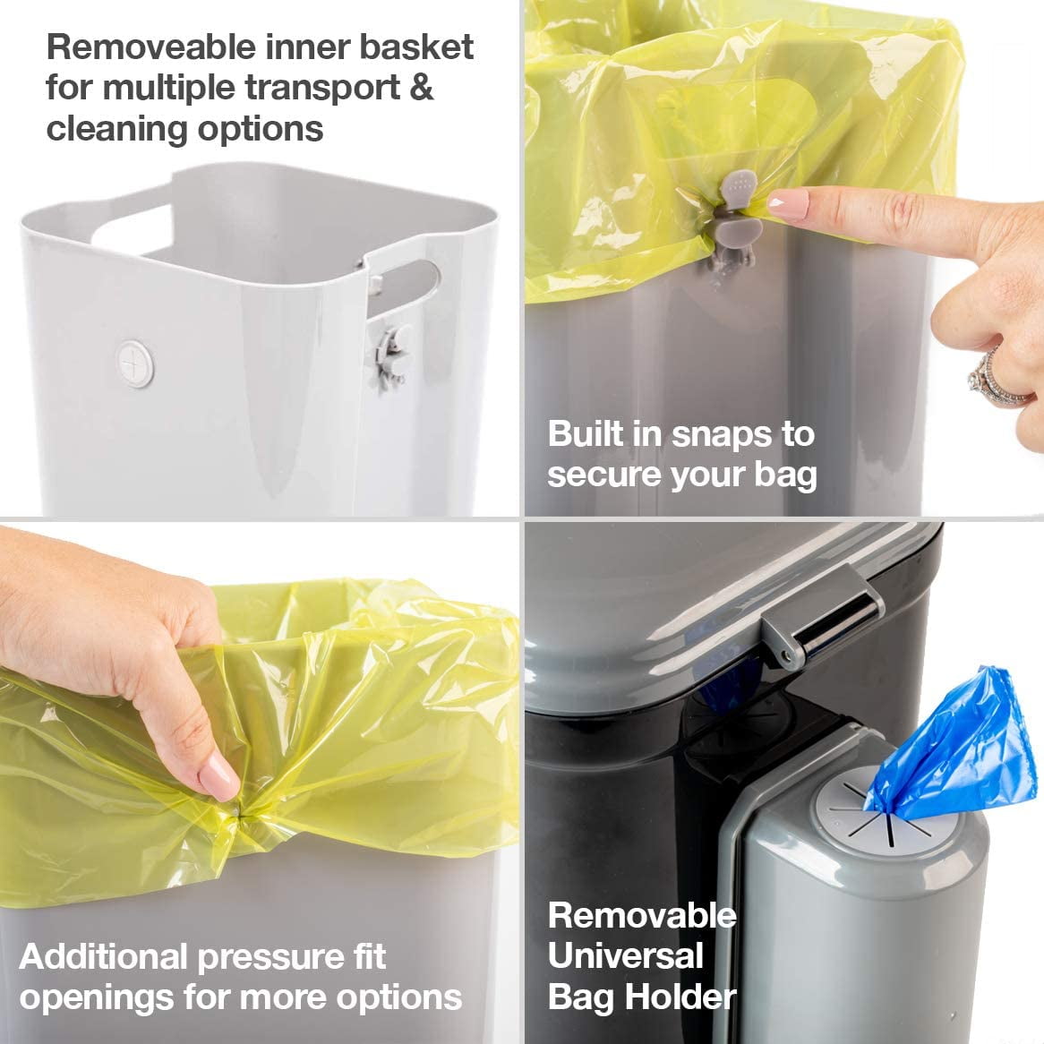 PetFusion Portable Outdoor Pet Waste Disposal. Innovative Dog Waste Station with Locking Handle, Universal Dog Poop Bag Holder, Complimentary Deodorizer & 5 Waste Bags Incl. - Image 4