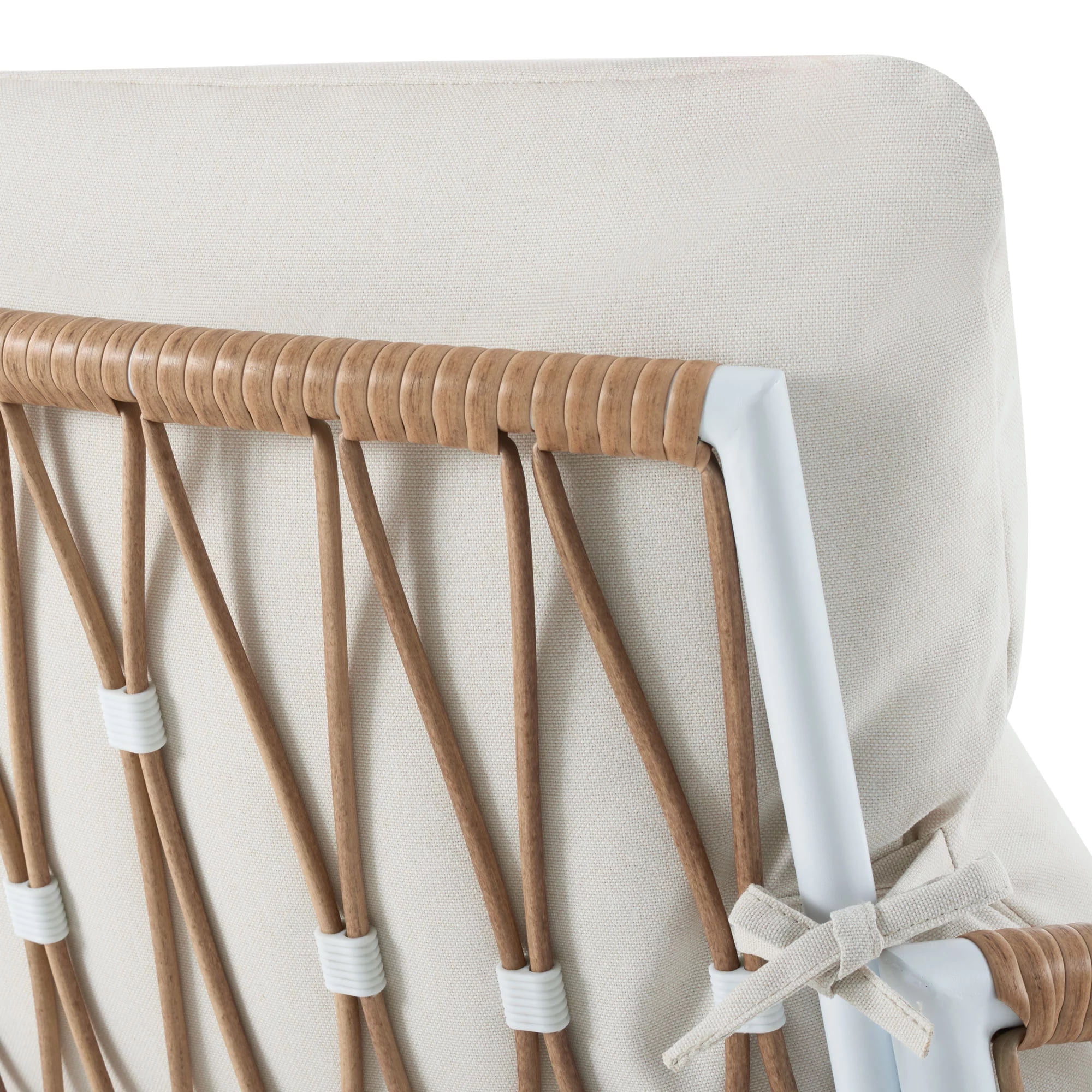 Better Homes & Gardens Lilah 2-Pack Outdoor Wicker Lounge Chair, White - Image 9