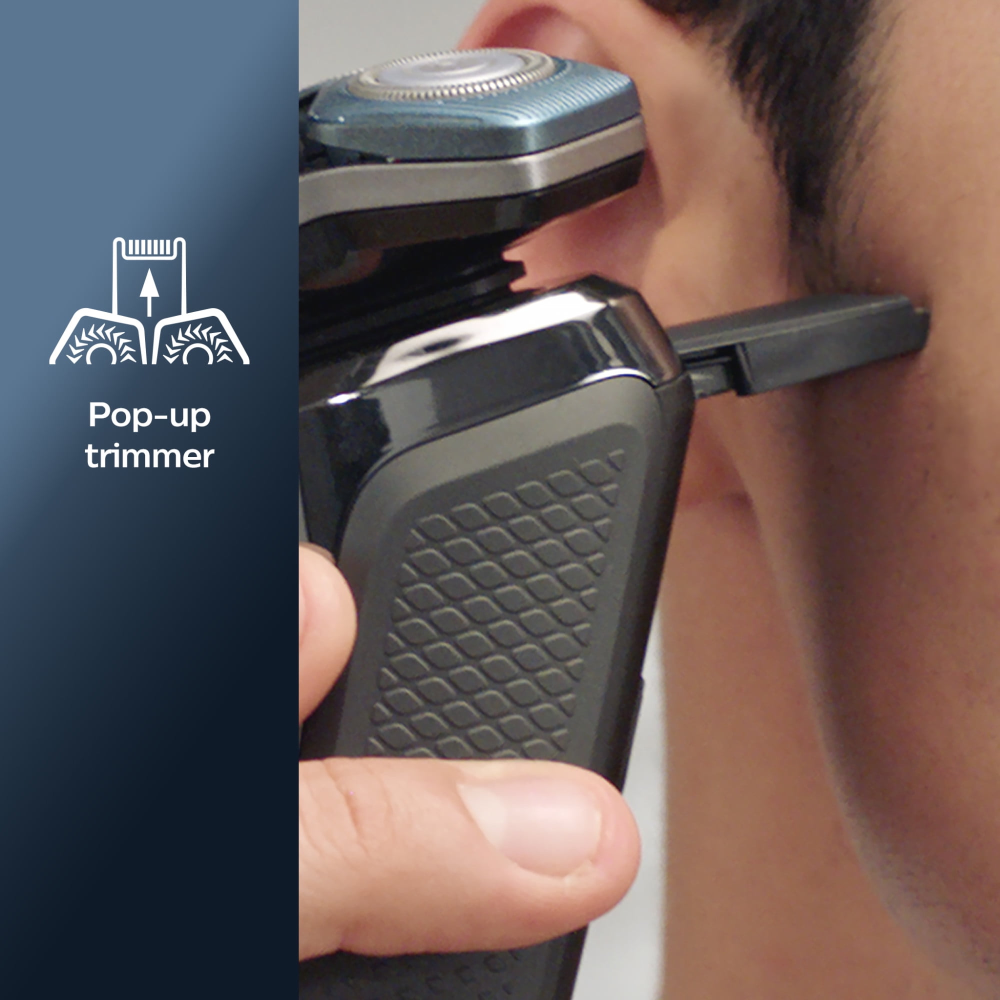 Philips Norelco Shaver 7100, Rechargeable Wet & Dry Electric Shaver with Senseiq Technology and Pop-Up Trimmer S7788/82 - Image 3