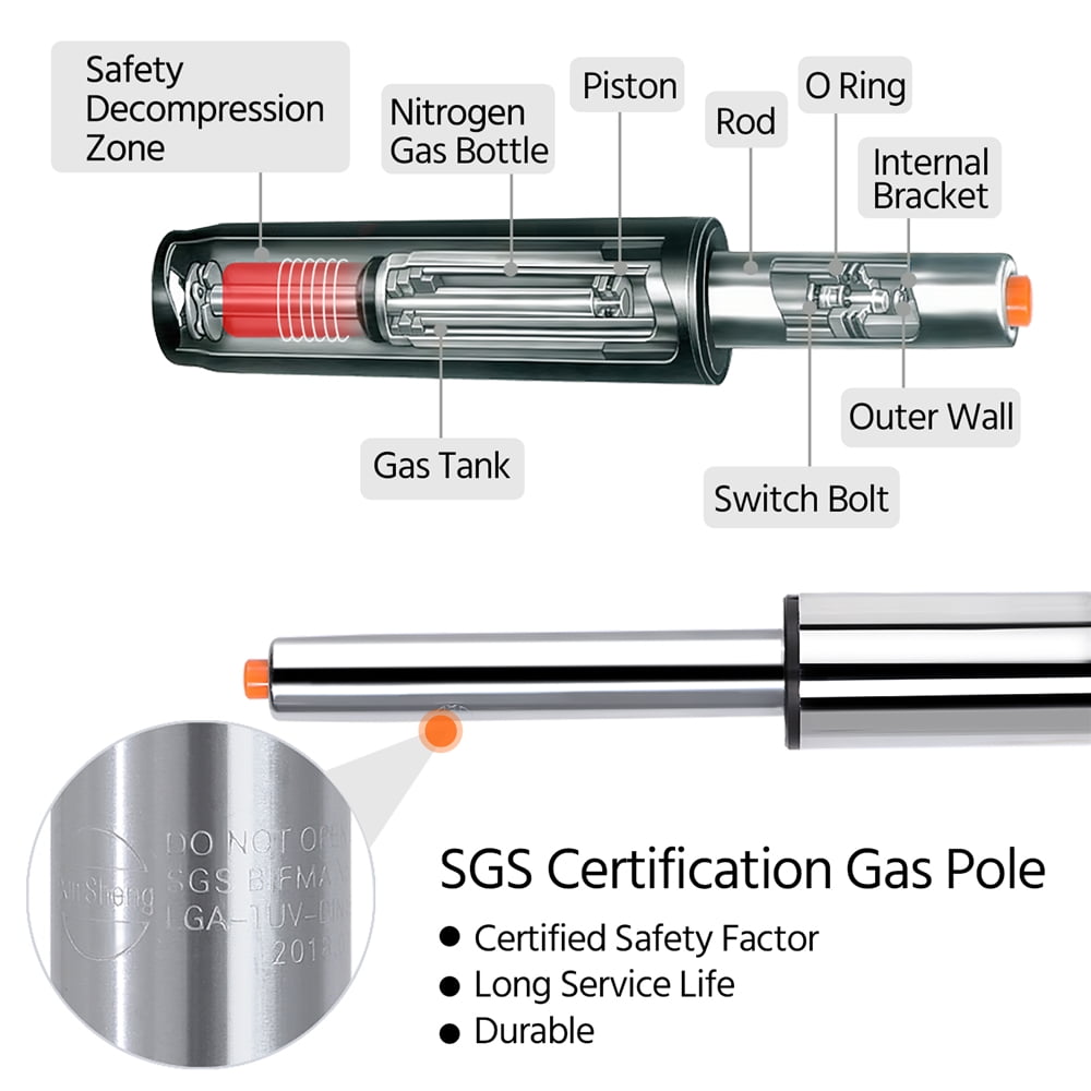 Alden Design Modern Adjustable Counter Height Bar Stools with Backrest, Set of 2, Red - Image 6