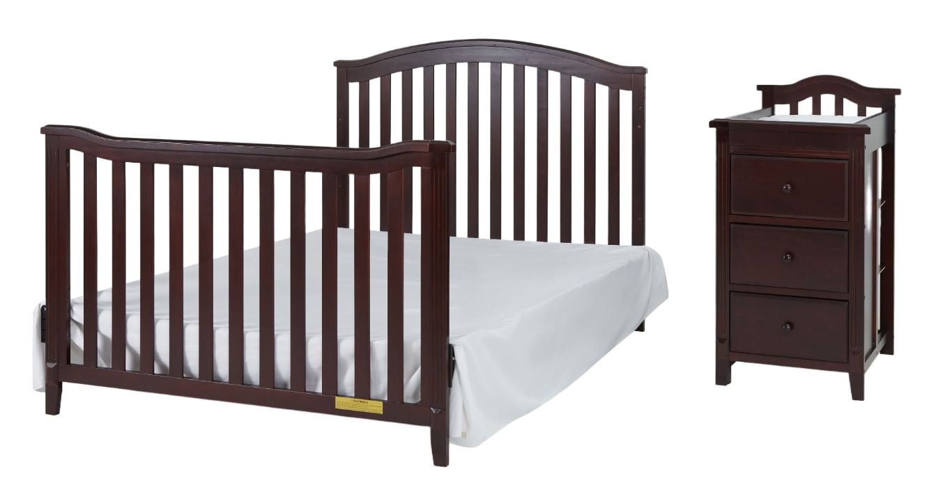 AFG Baby Furniture Kali II 4-in-1 Convertible Crib & Changer, Espresso - Image 11