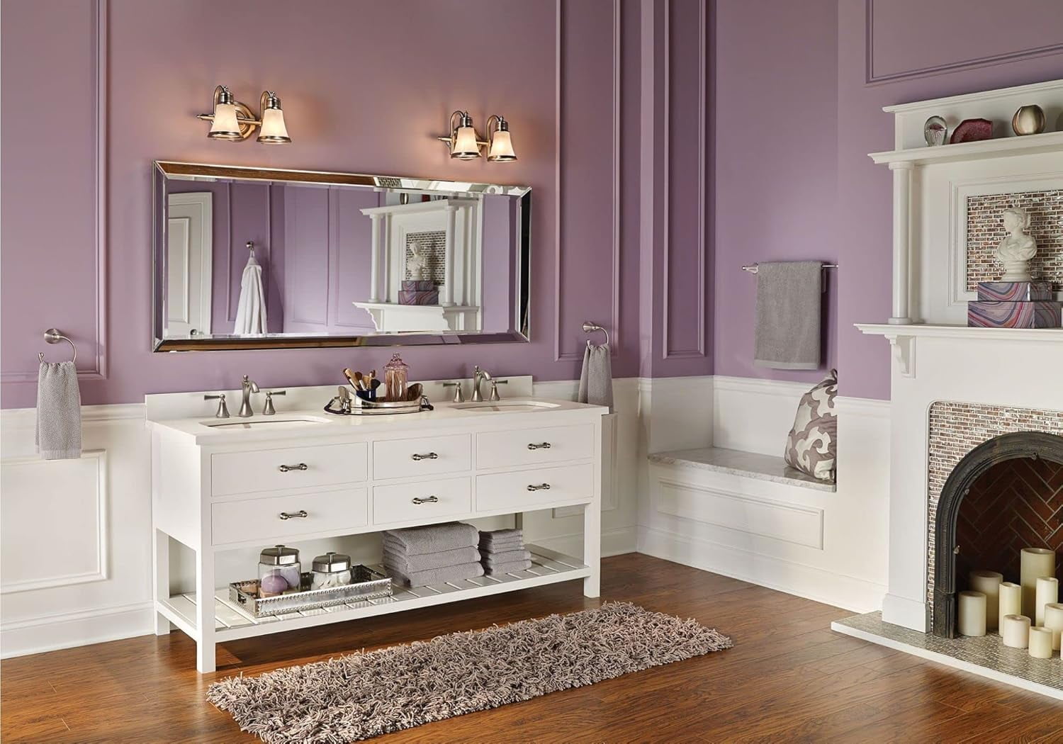 Moen Wynford Brushed Nickel Two-Handle Bathroom Faucet - Image 5