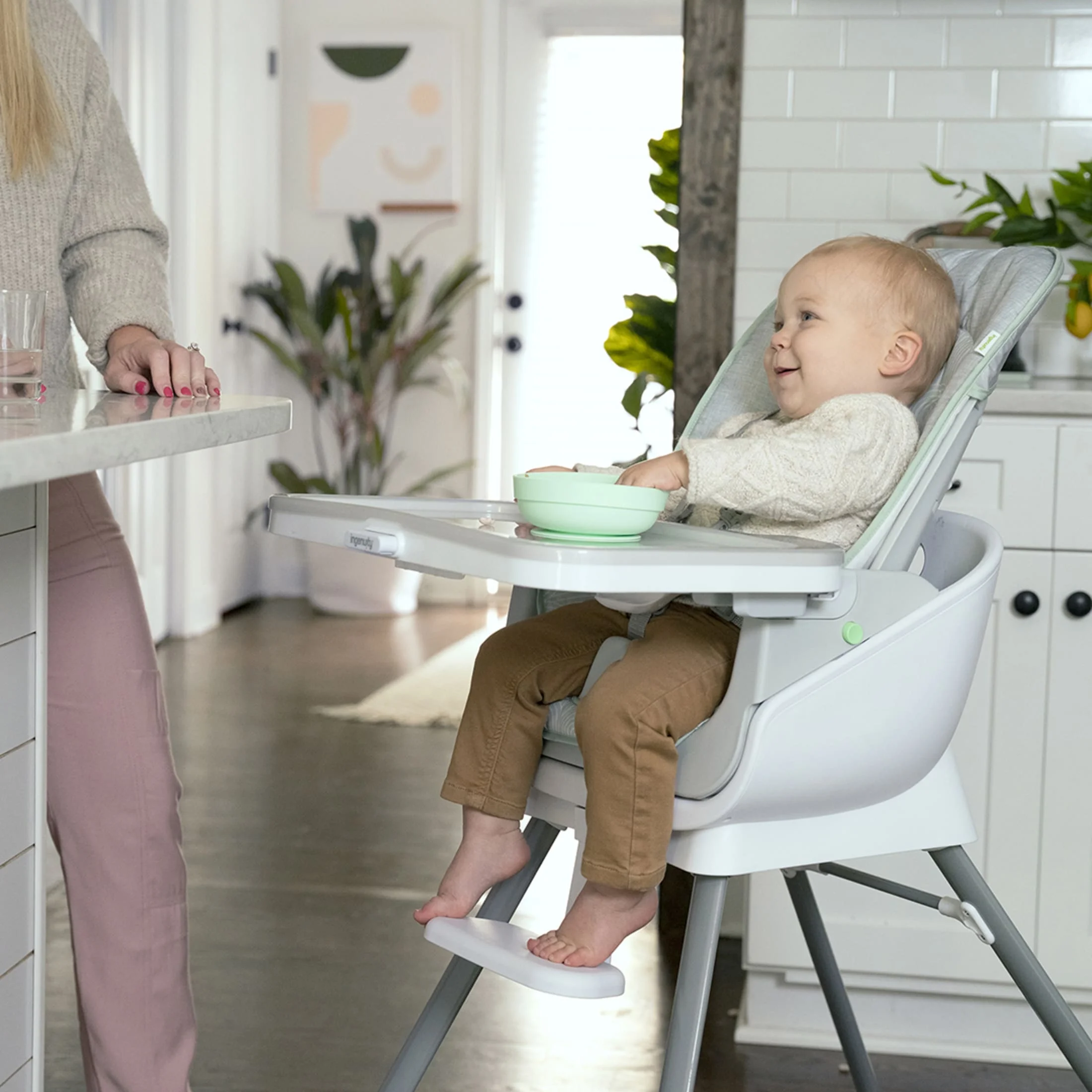 Ingenuity Beanstalk Baby to Big Kid 6-in-1 High Chair, Booster Seat and More, Newborn to 5 Yrs - Ray - Image 8