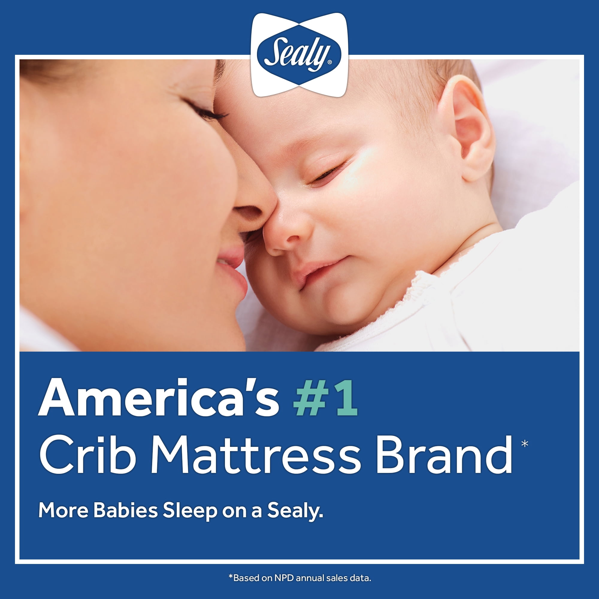 Sealy 2-in-1 Baby Ultra Rest 2-Stage Baby Crib & Toddler Mattress, 204 Coil, Waterproof - Image 9
