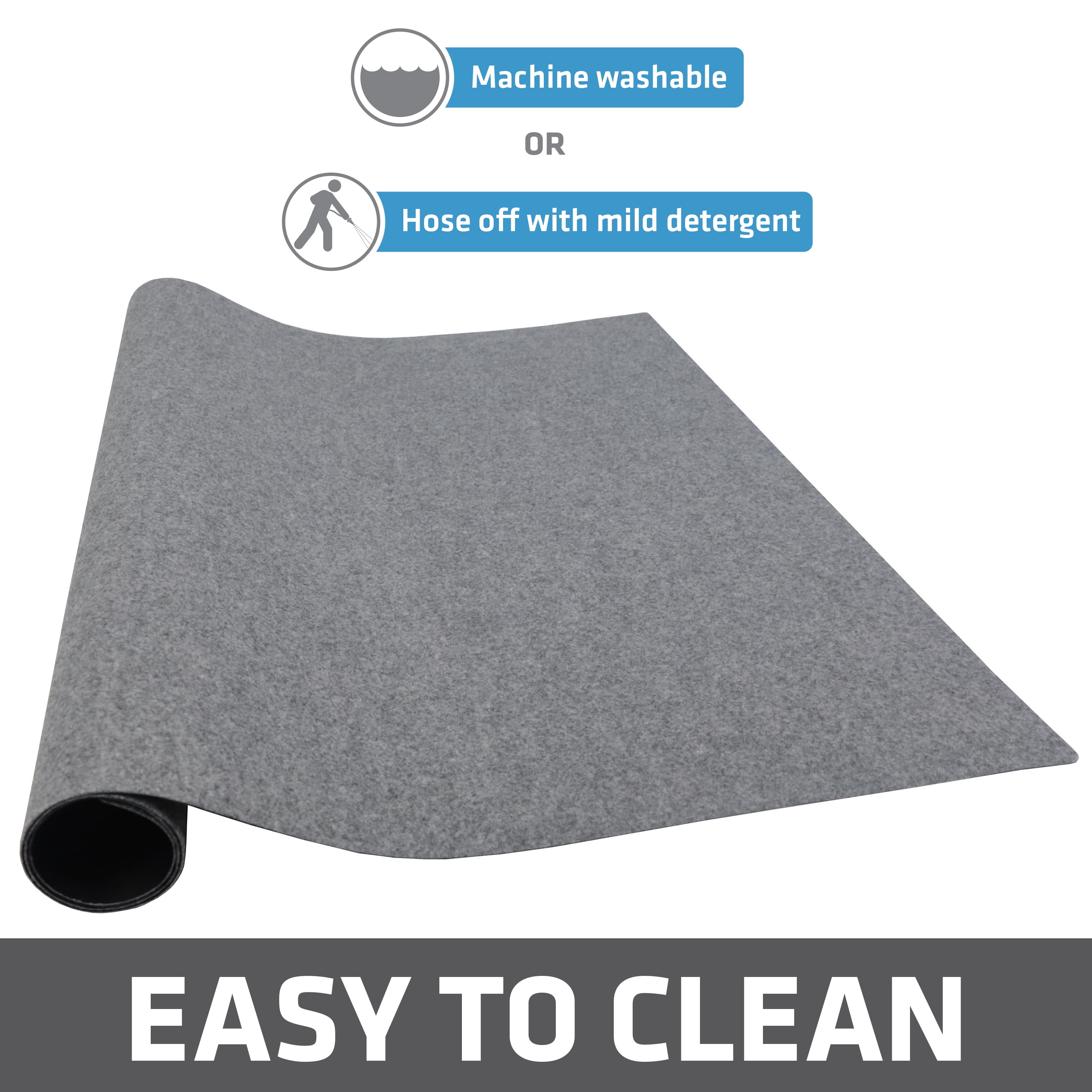 (5 pack) Drymate Dog Crate Mat Liner, Absorbent, Waterproof, Non-Slip, Machine Washable, Use Under Pet Cage to Protect Floors, Customizable, Light Grey, 48" x 29" - Image 11