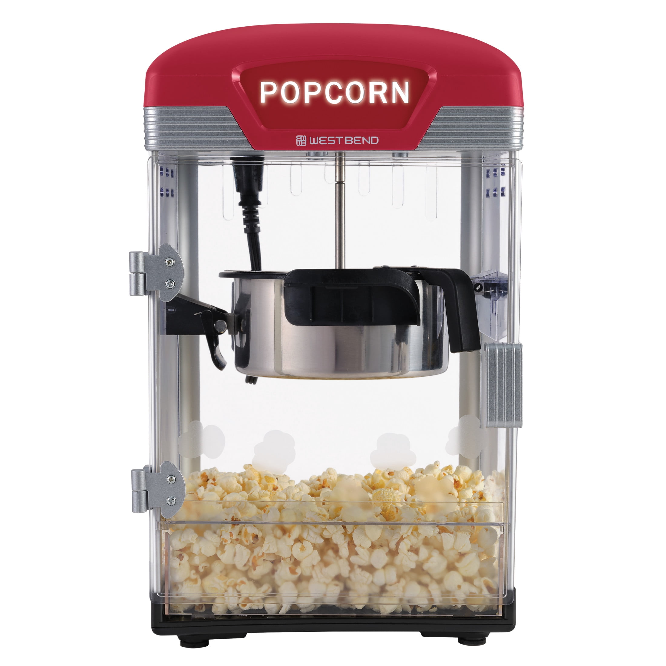 West Bend Theater Crazy 4 Qt. Popcorn Machine with Bags, in Red (PCWBTCRD13) - Image 10