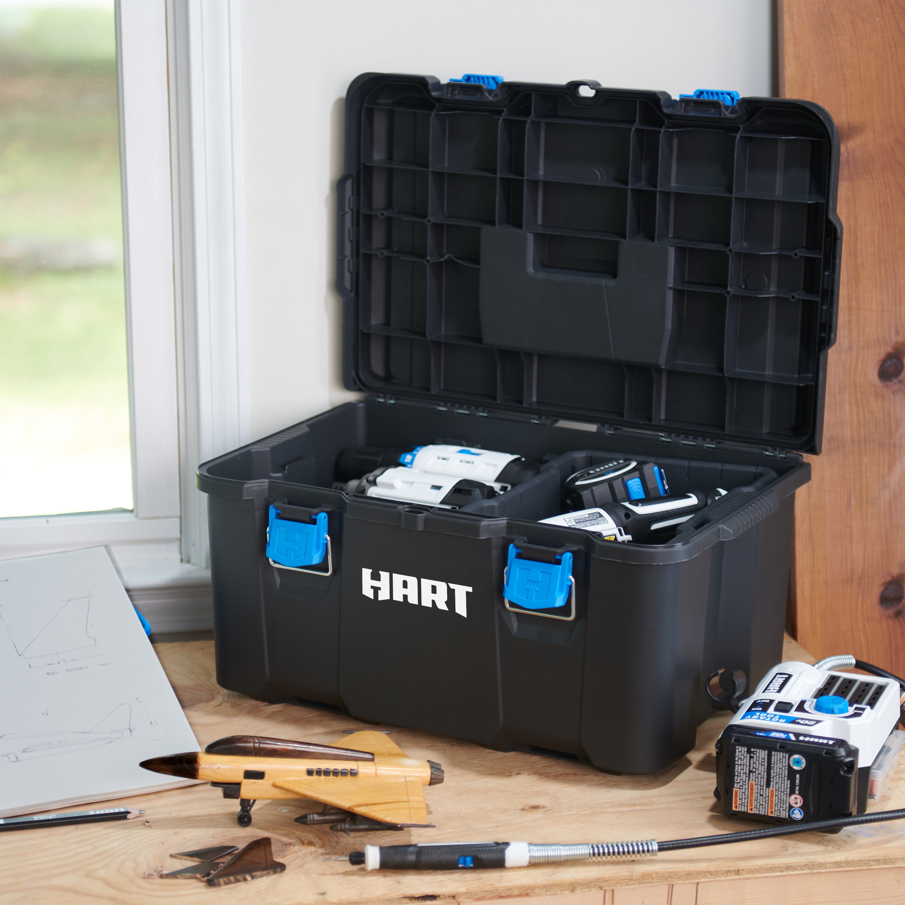 HART Stack System, Mobile Tool Storage and Organization, Black & Blue - Image 23