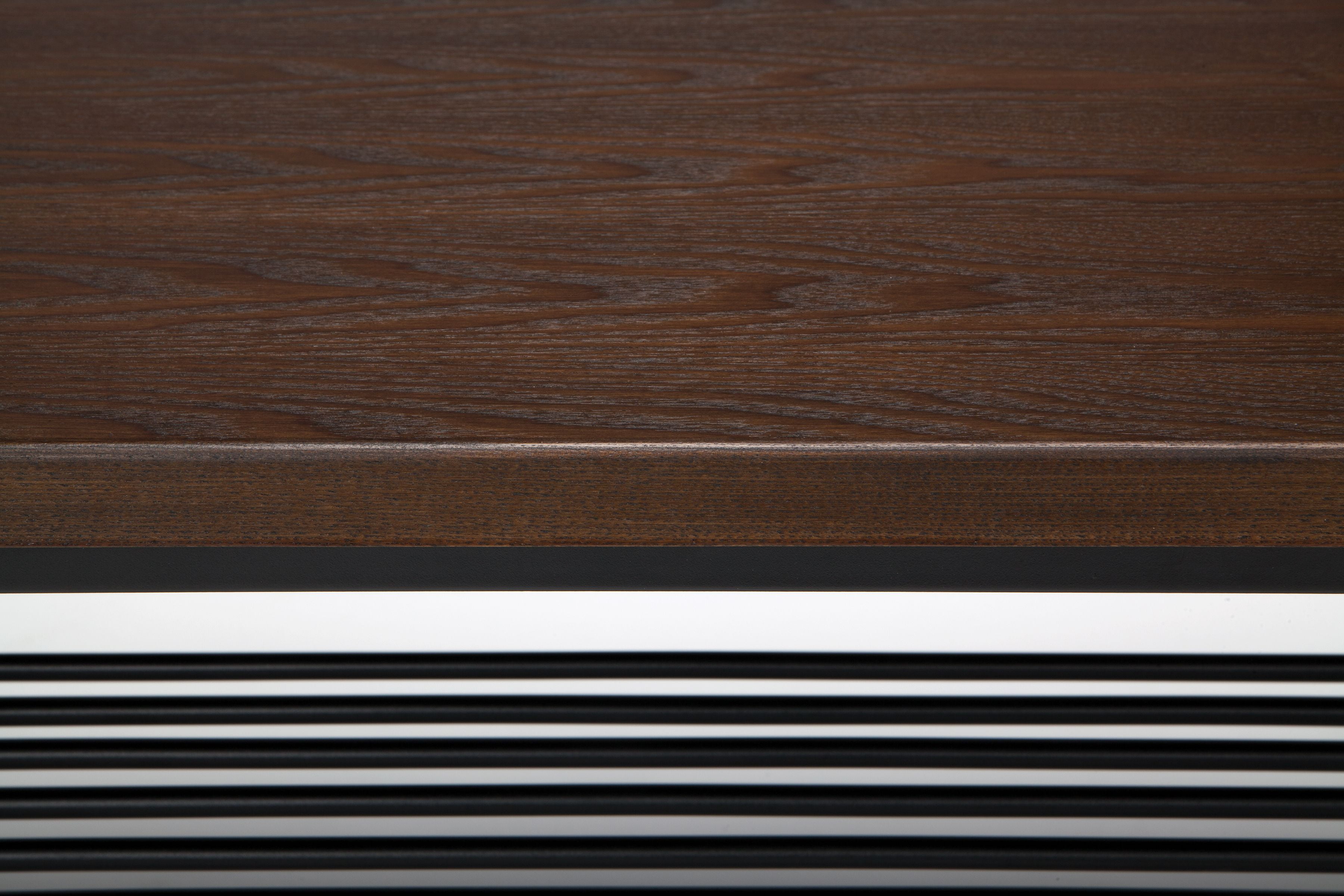 The OFM 161 Collection Industrial Modern Wood Top/Metal Frame Coffee Table with Metal Shelf blends easily in living rooms, recreational spaces, lobbies, and reception areas and provides the... - Image 4