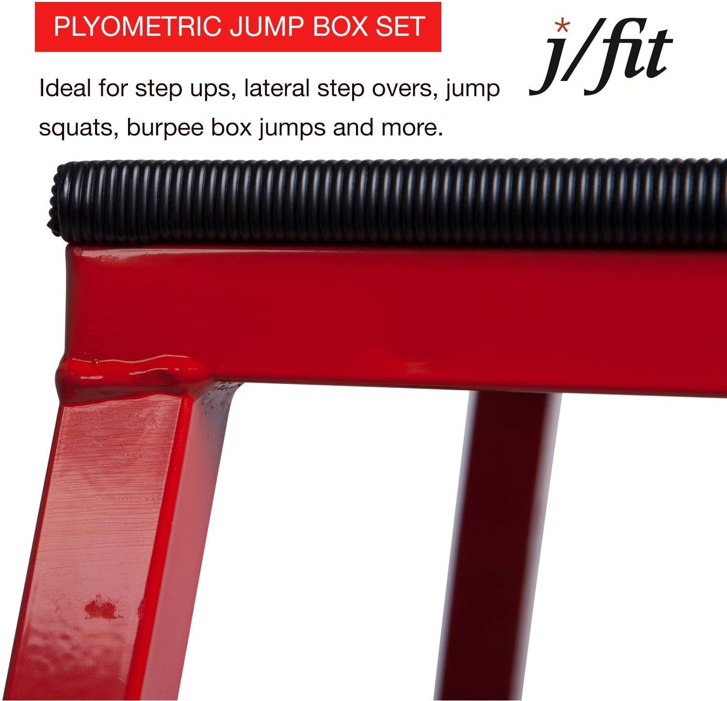 JFIT Plyometric Boxes - Made in Taiwan NO Assembly Required Single - Height Box Set and Adjustable Box Options Plyometric Platform and Jumping Agility Box for Training Conditioning Strength Training - Image 7