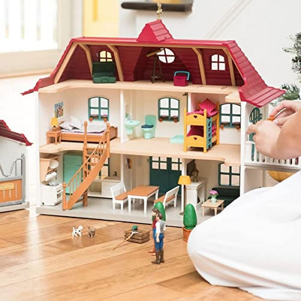 Schleich Horse Club - 192PC Lakeside Country House and Stable Playset with Horses, Rider Figures and Accessories - Horse Toys for Kids 5+ - 42551 - Image 4