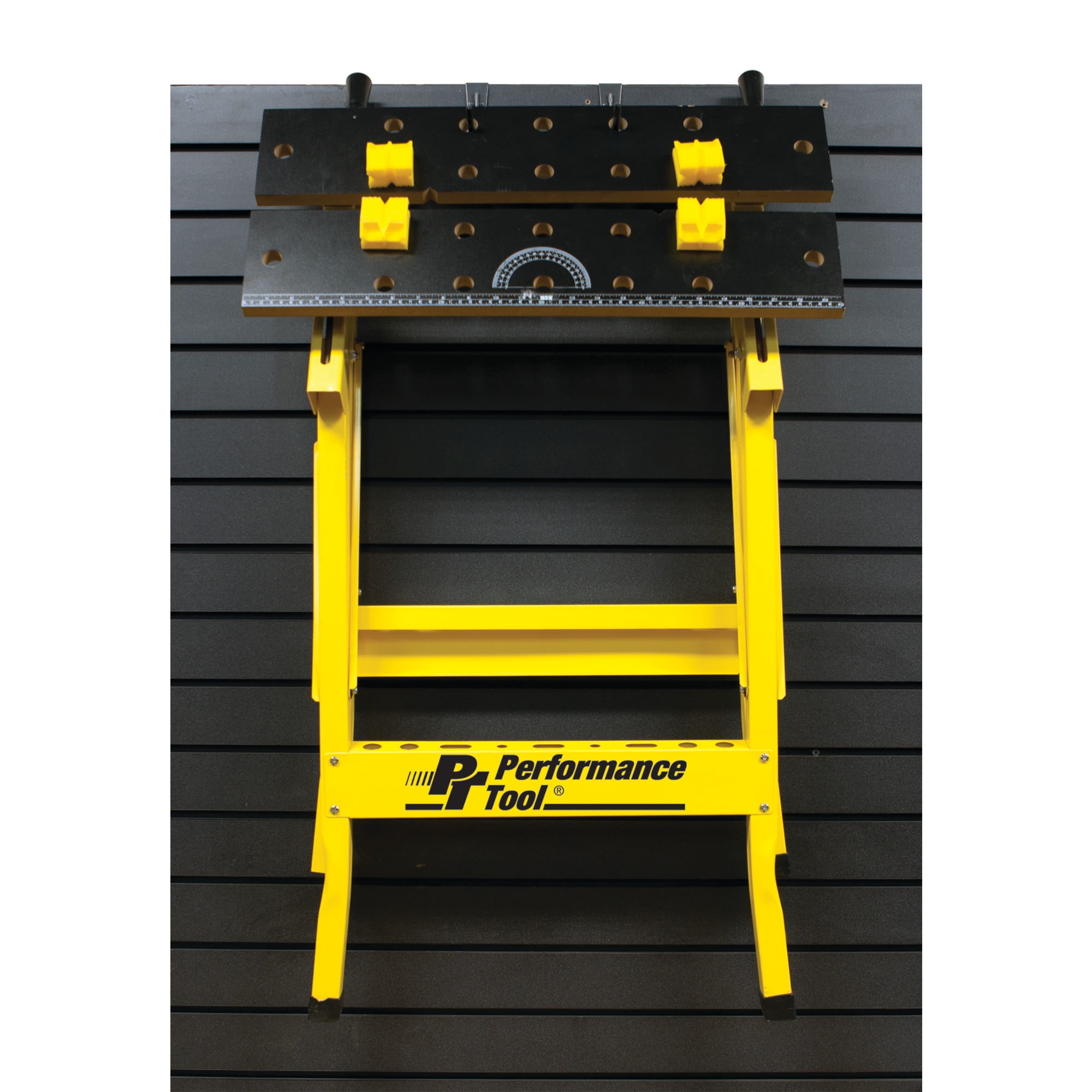 Performance Tool W54025 Portable Multipurpose Workbench and Vise (200 lbs Capacity) , Yellow - Image 4