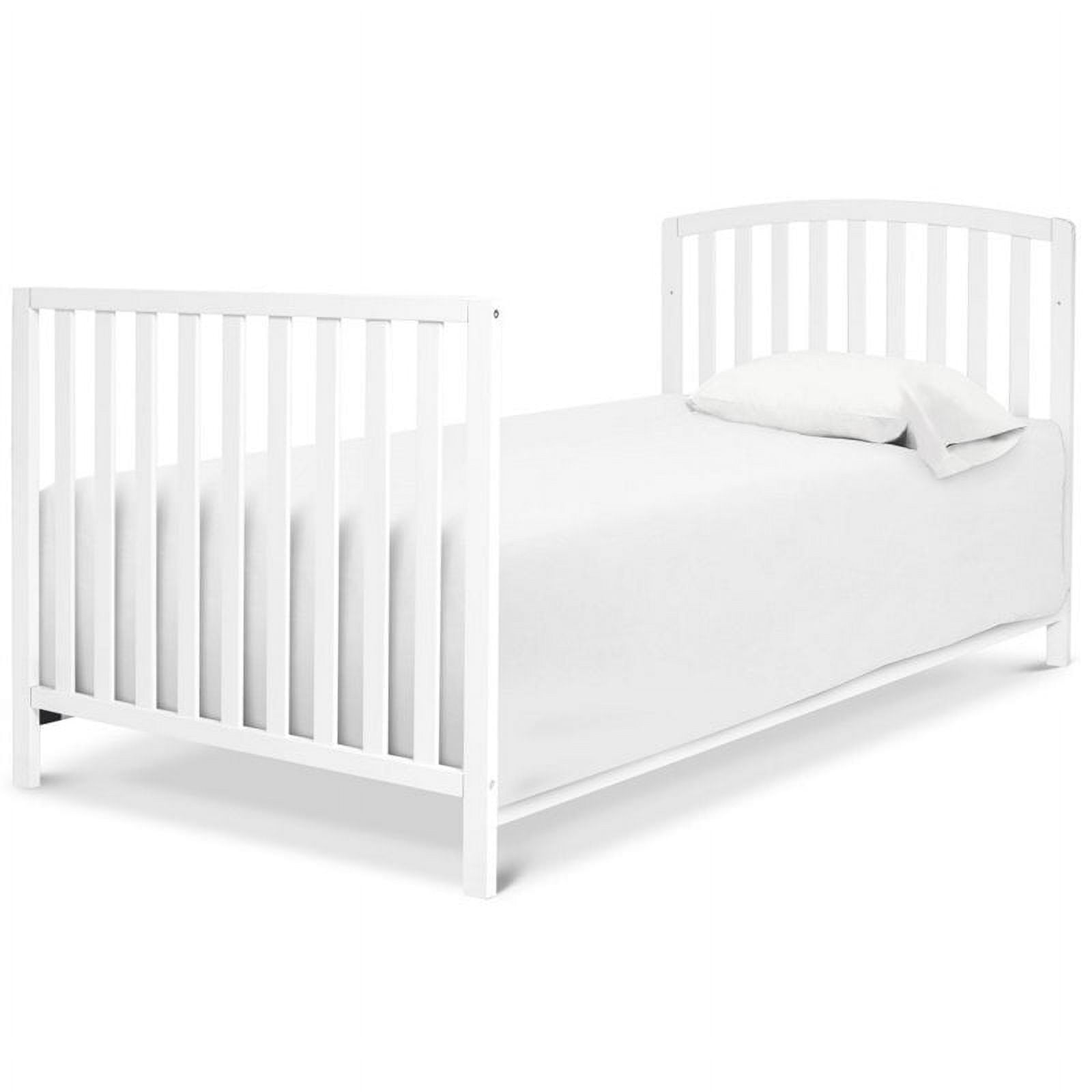 DaVinci Dylan Folding Portable 3-in-1 Mini Crib and Twin Bed in White - Image 11