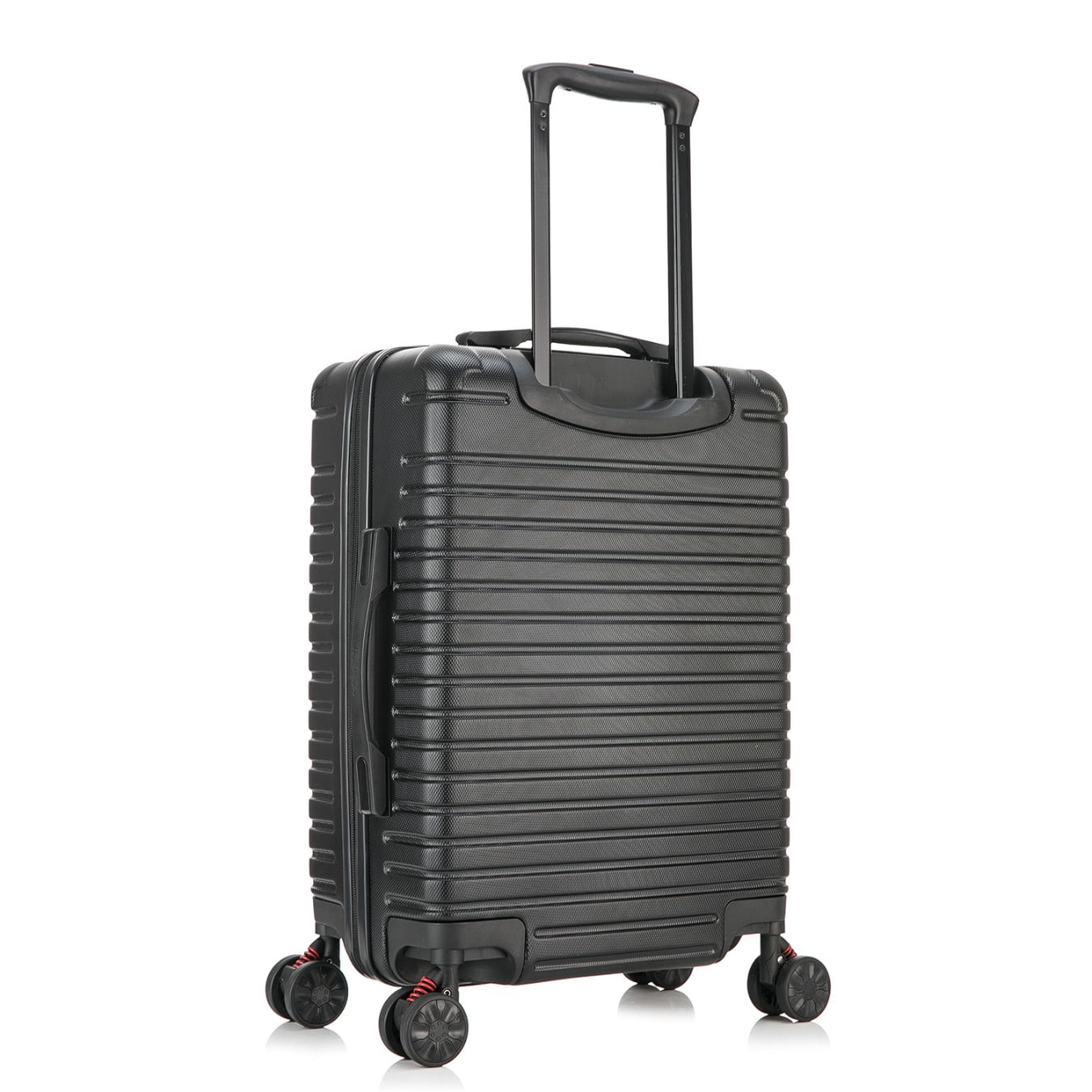 InUSA Deep 20" Hardside Lightweight Luggage with Spinner Wheels, Handle Studs, Trolley, Black - Image 5