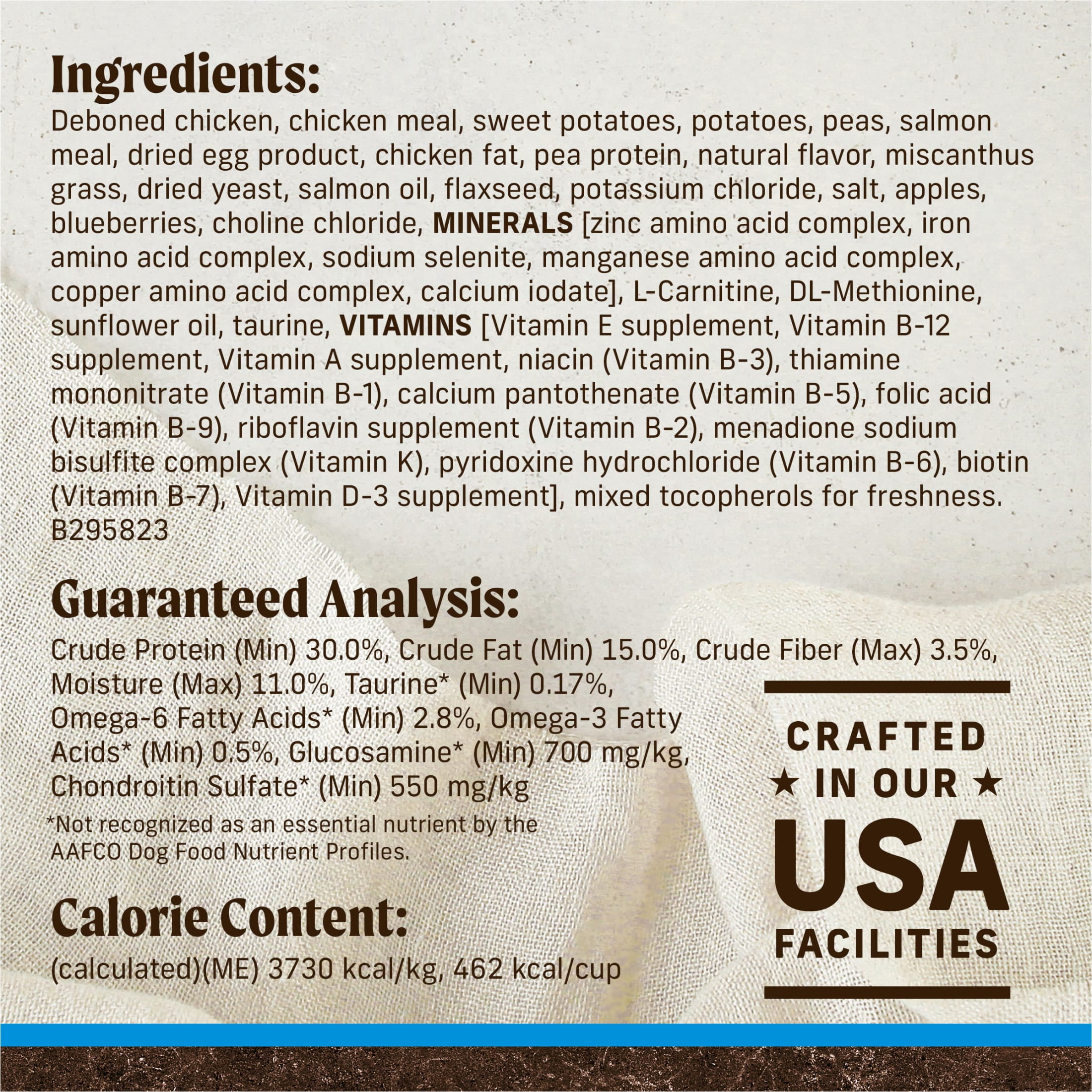 Merrick Grain-Free Large Breed Dry Dog Food for Adults, Real Chicken & Sweet Potatoe, 22 lb Bag - Image 6