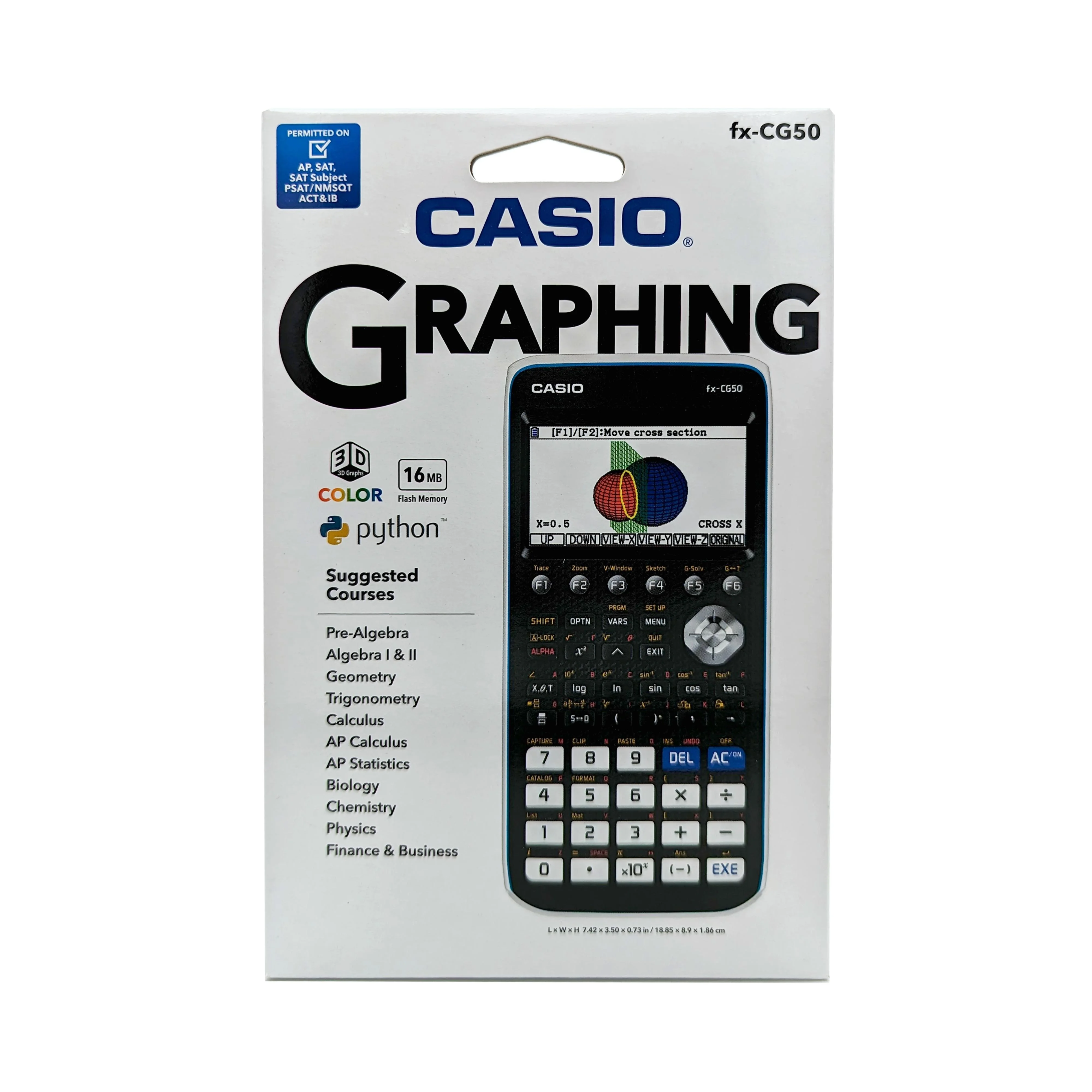 Casio FX-CG50 Color Graphing Calculator, Natural Textbook Display, Black - Image 3