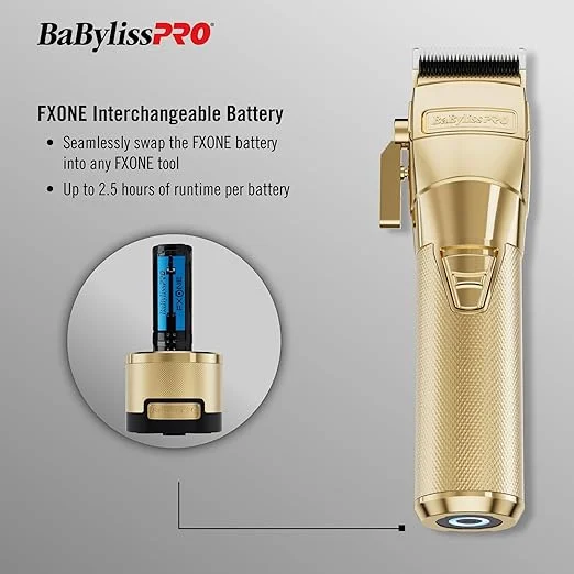 BaBylissPRO FXONE GOLDFX Metal Professional Hair Clippers - Image 3