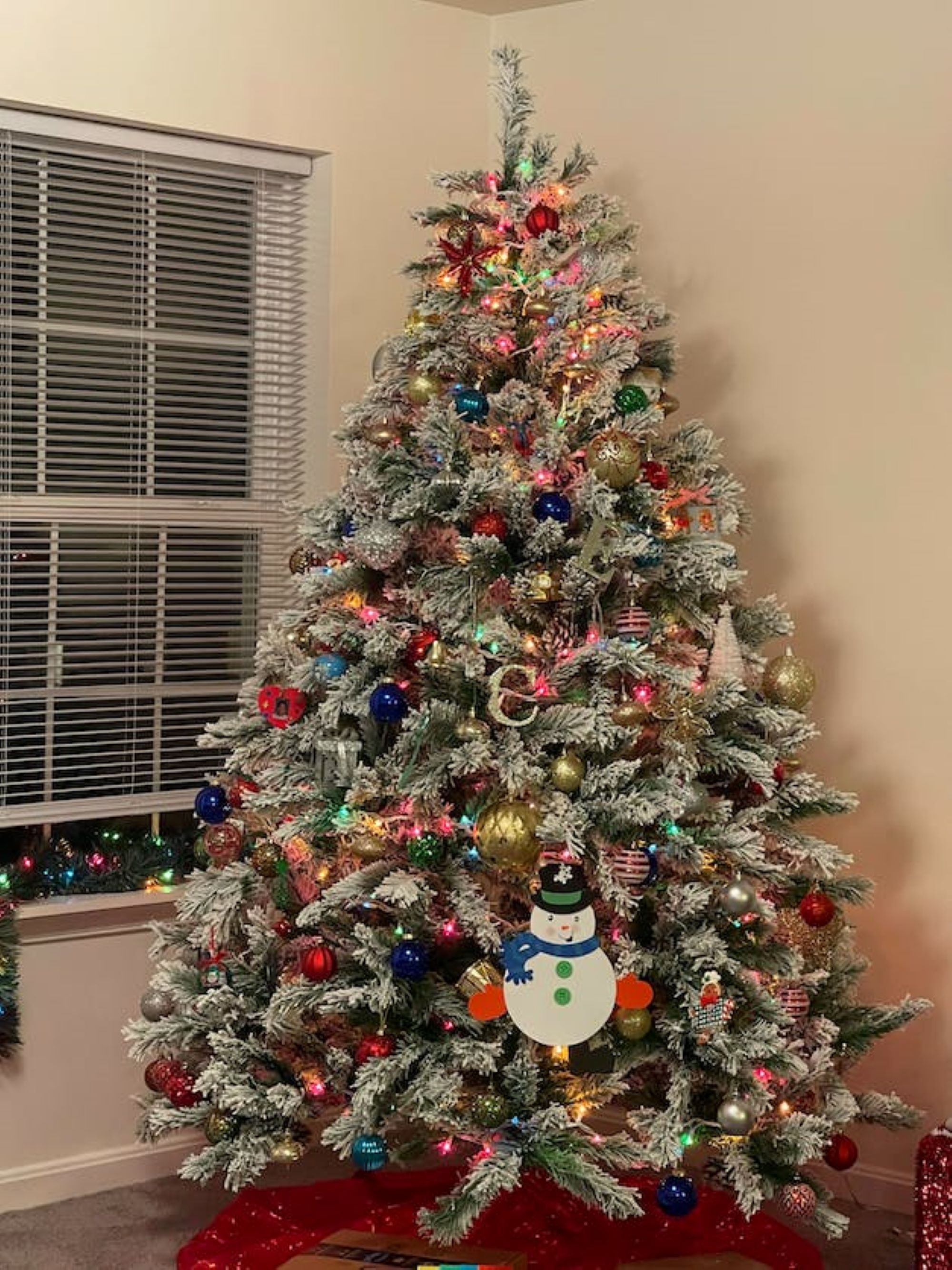 Northlight Medium Flocked Angel Pine Artificial Christmas Tree - 6' - Unlit - Image 8