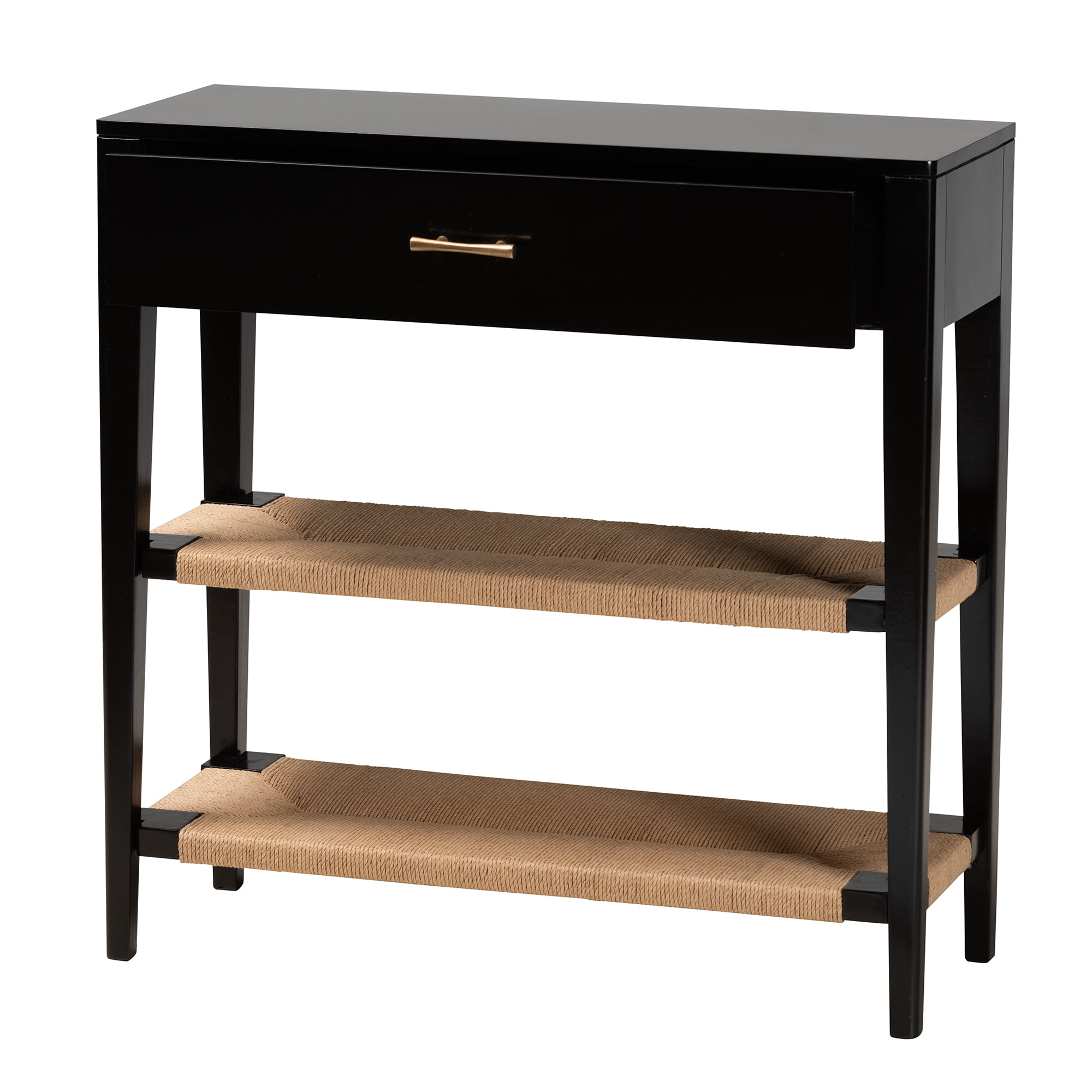bali & pari Freya Bayur Wood BOHO Console Tables, Black - Image 8