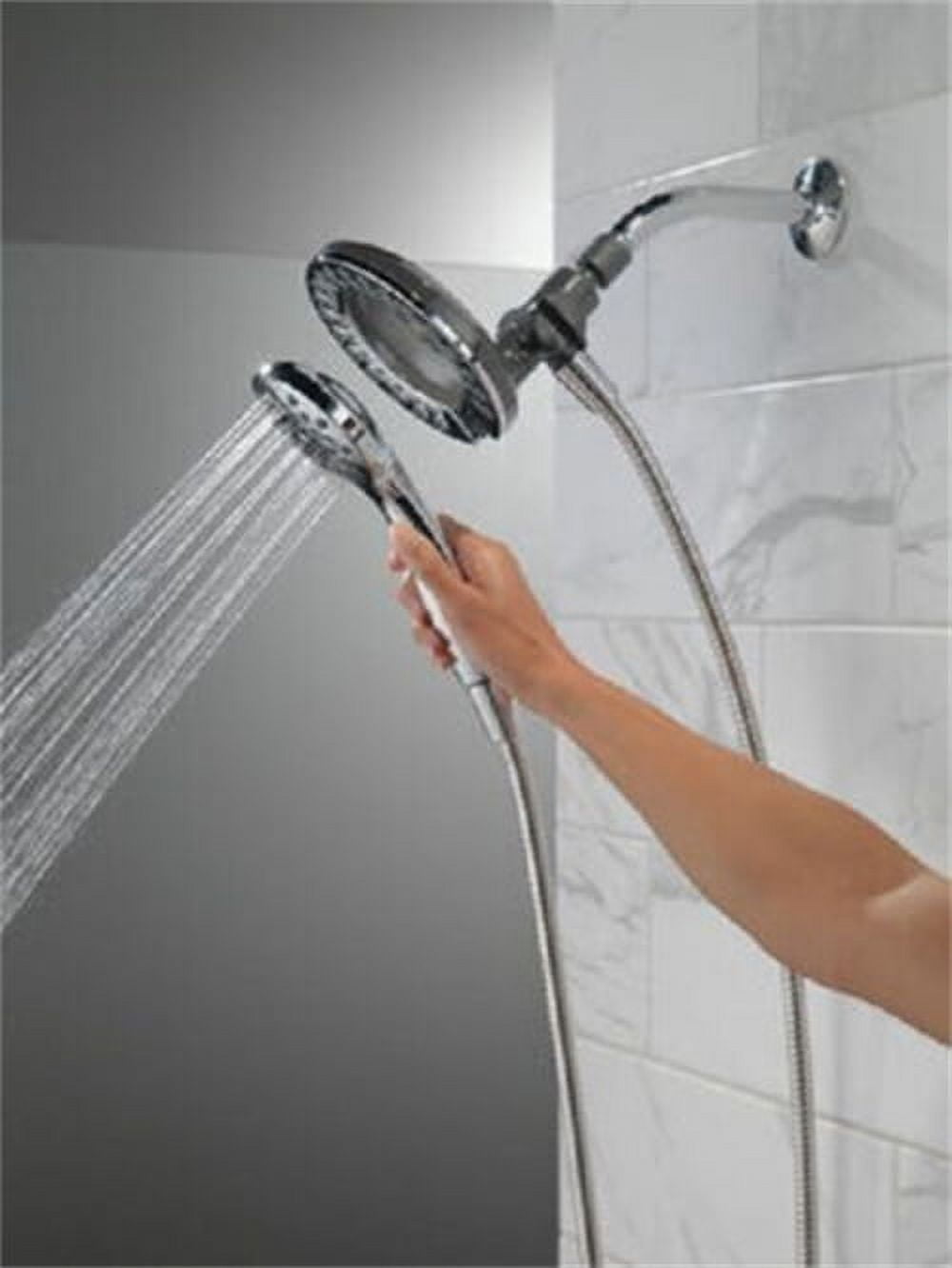 Delta In2ition Dual Shower Head 1.75 GPM 4-Setting 75955 - Image 3