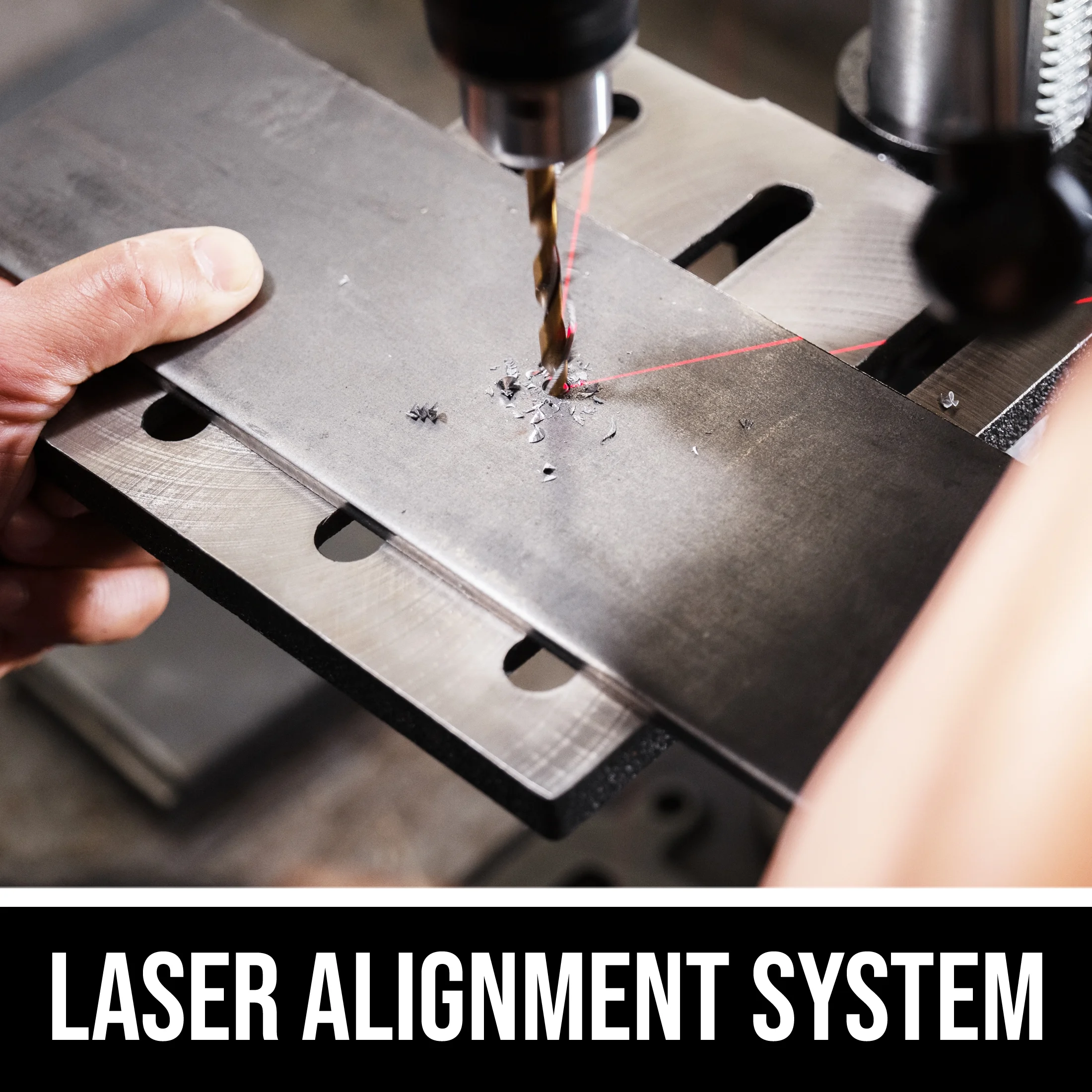 SKIL DP9505-00 6.2 Amp 10'' Corded Electric Benchtop Drill Press with Laser & LED Light, New - Image 5