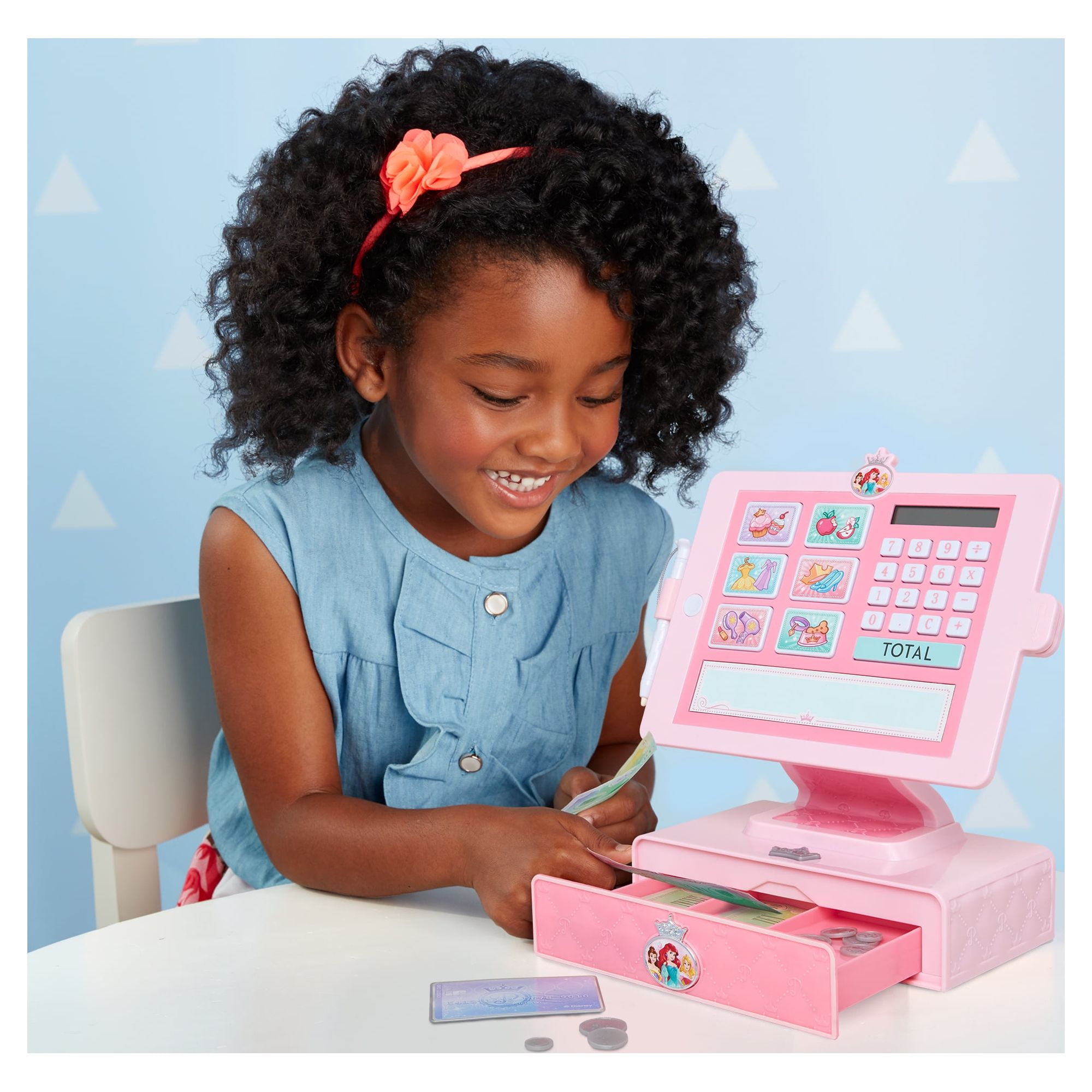 Disney Princess Style Collection Shop and Play Cash Register Includes Sounds and Phrases & 14 Pieces - Image 7