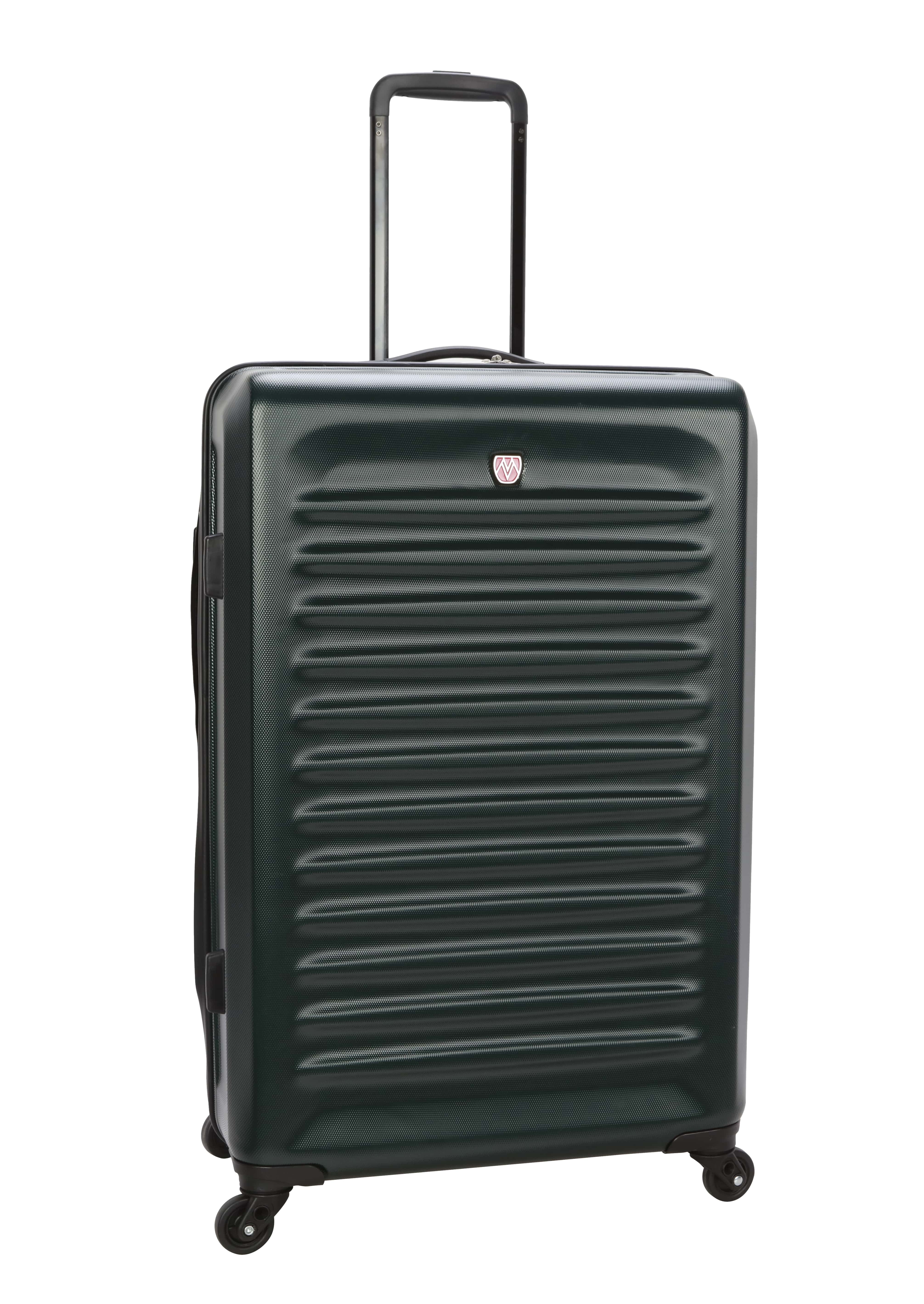 Moda ABS Hard Side 3 Piece Luggage Set, Includes 28-inch and 24-inch Checked and 20-inch Carry-on Luggage, Dark Green - Image 9