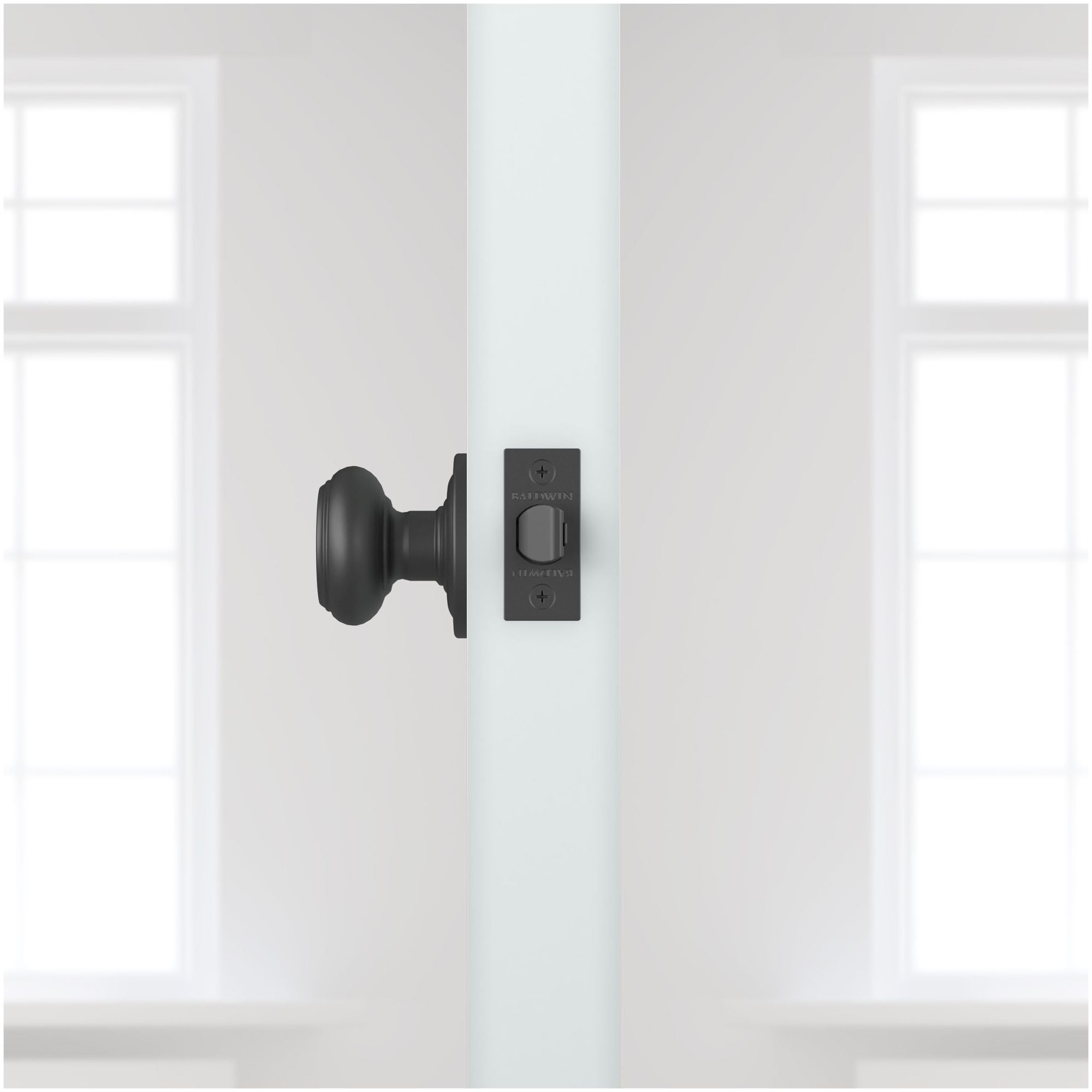 Baldwin Reserve Hdtratrr141 Half Dummy Traditional Knob And Traditional Round Rose Bright Nickel Finish - Image 2