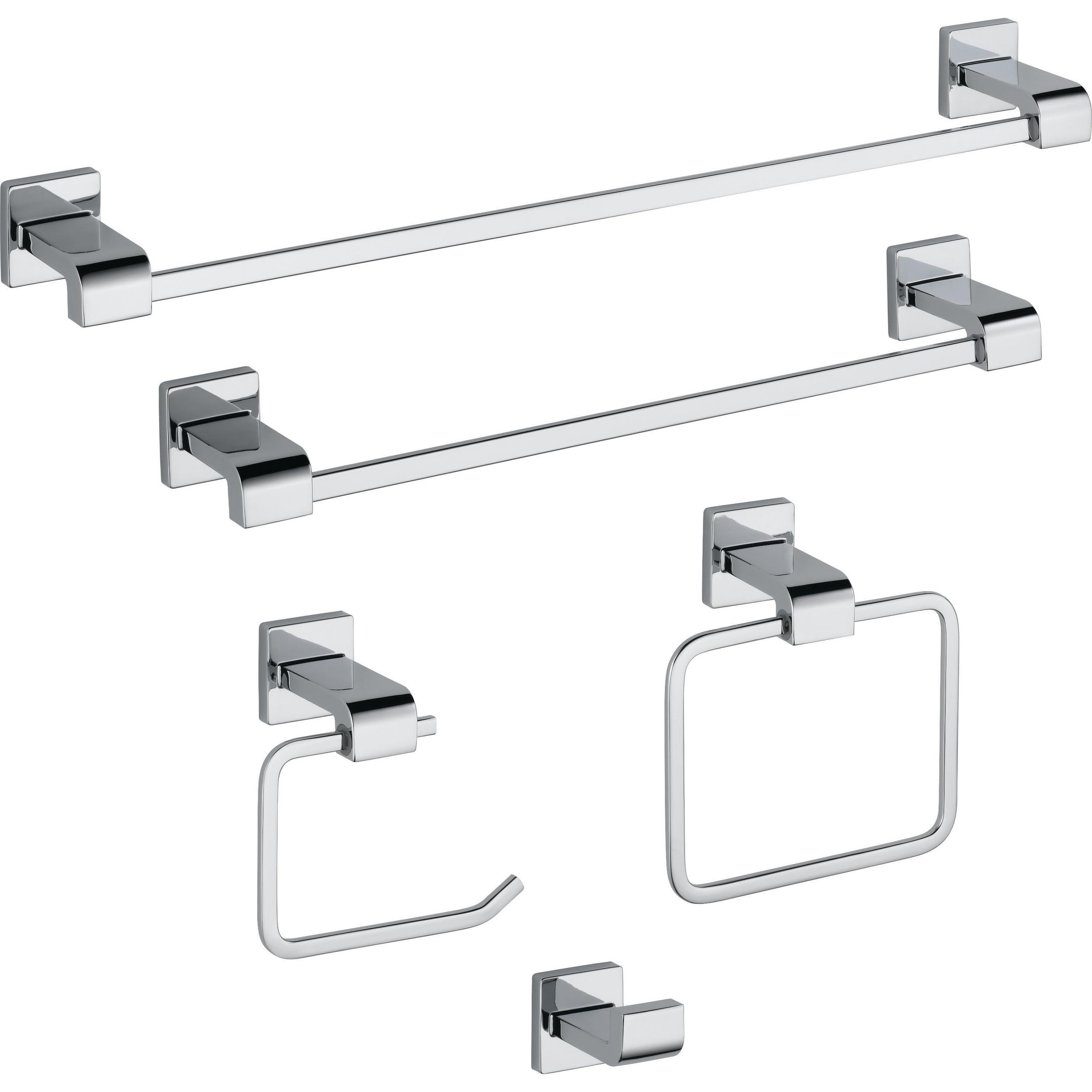 Arzo Towel Bar - 18" and 24" - Size/Finish: 24"/Chrome - Image 3